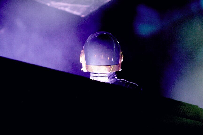 Daft Punk at Keyspan Park in Brooklyn, 2007 (Photo by Phillip Angert)