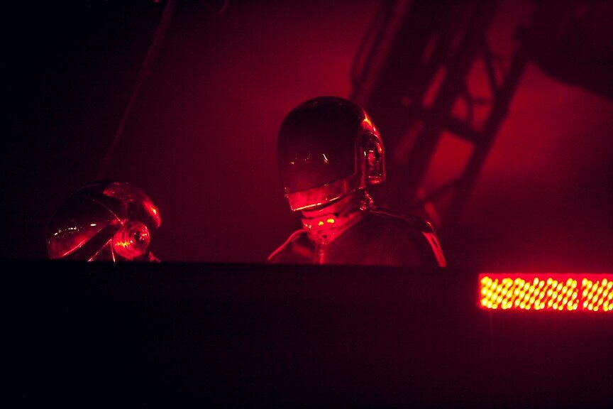 Daft Punk at Keyspan Park in Brooklyn, 2007 (Photo by Phillip Angert)
