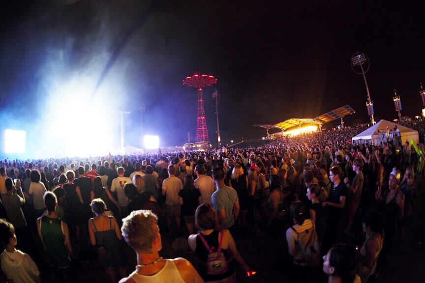 Daft Punk at Keyspan Park in Brooklyn, 2007 (Photo by Phillip Angert)