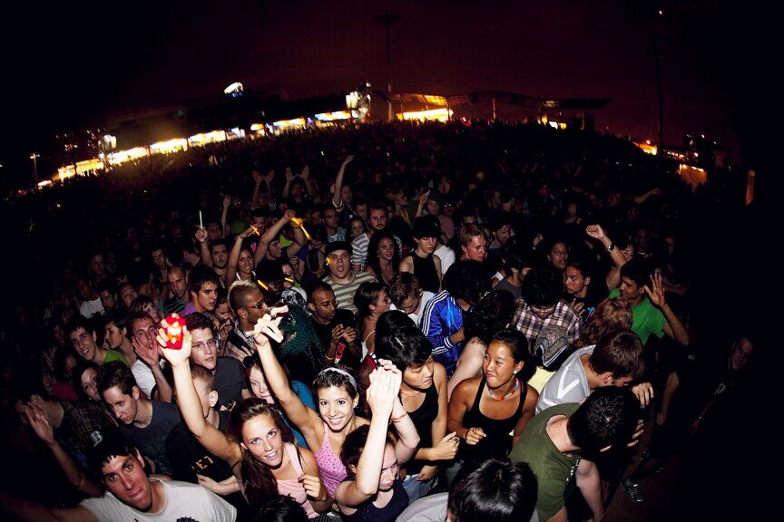 Daft Punk at Keyspan Park in Brooklyn, 2007 (Photo by Phillip Angert)