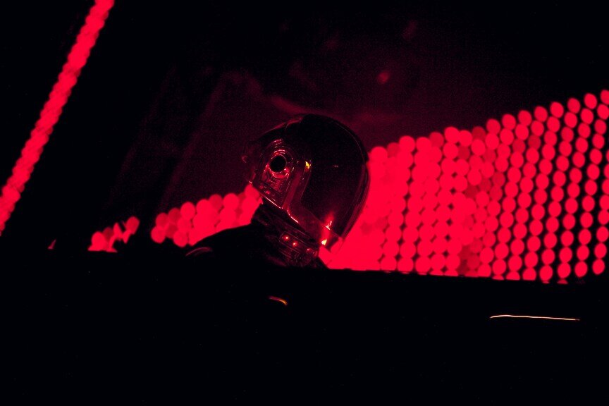 Daft Punk at Keyspan Park in Brooklyn, 2007 (Photo by Phillip Angert)