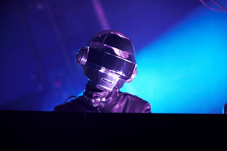 Daft Punk at Keyspan Park in Brooklyn, 2007 (Photo by Phillip Angert)