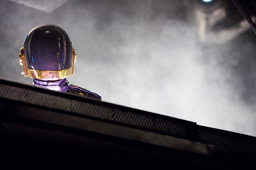 Daft Punk at Keyspan Park in Brooklyn, 2007 (Photo by Phillip Angert)