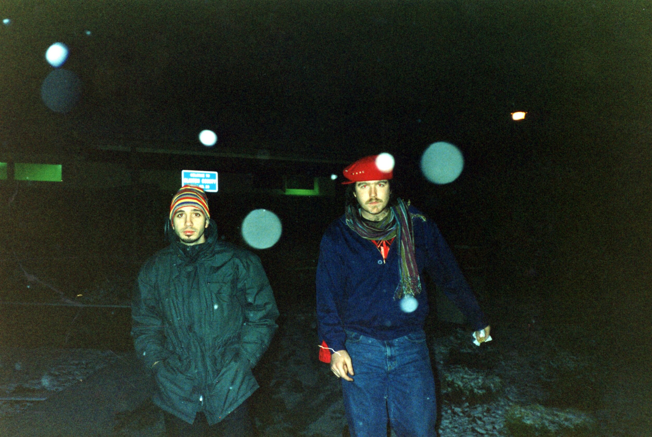 Jazzy Nice and Cormac “The Beadmaster” on way to Chicago, 1991
