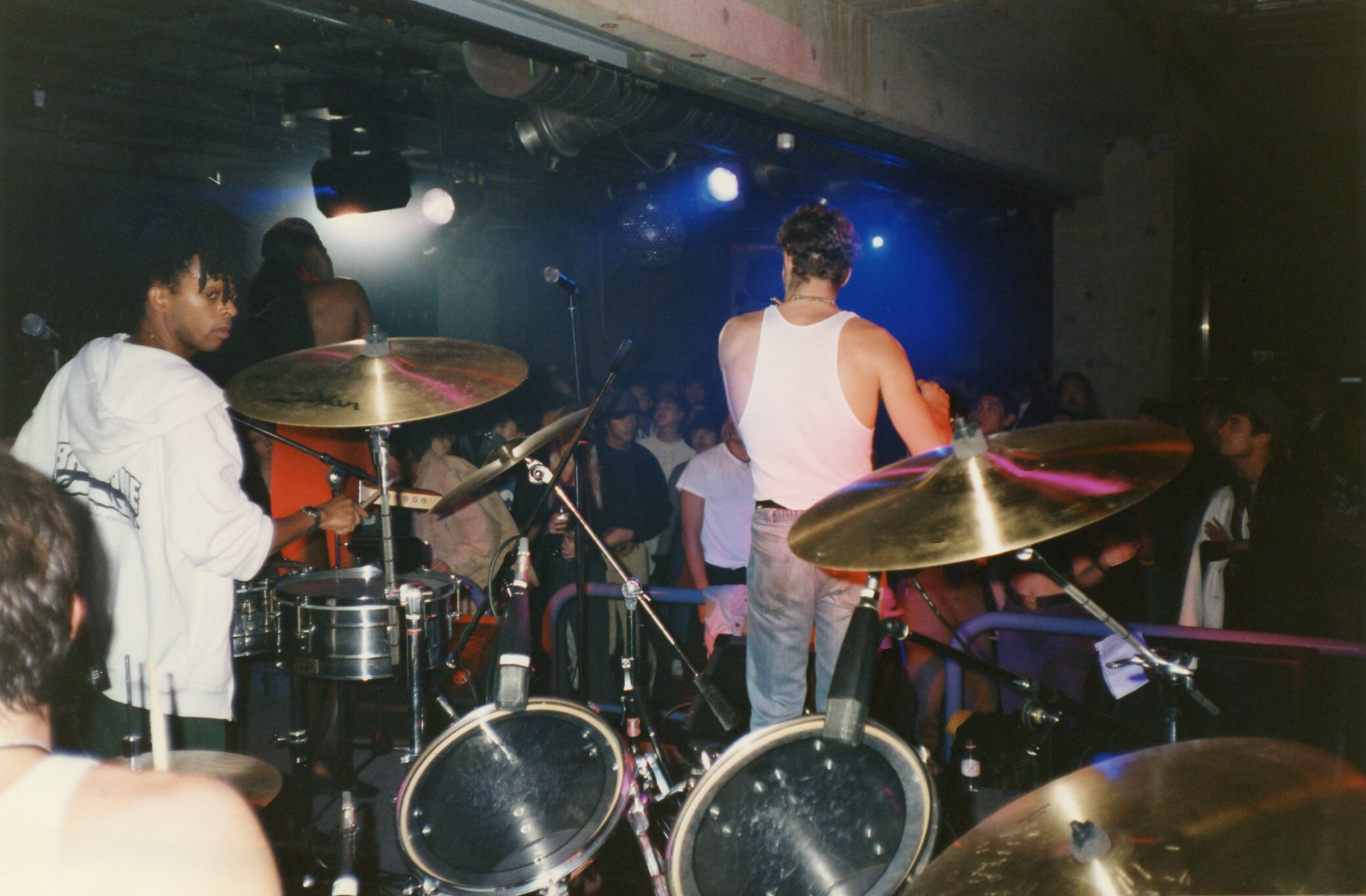 Gordon “Nappy G” Clay & Richard Worth at Club Yellow in Tokyo, 1992