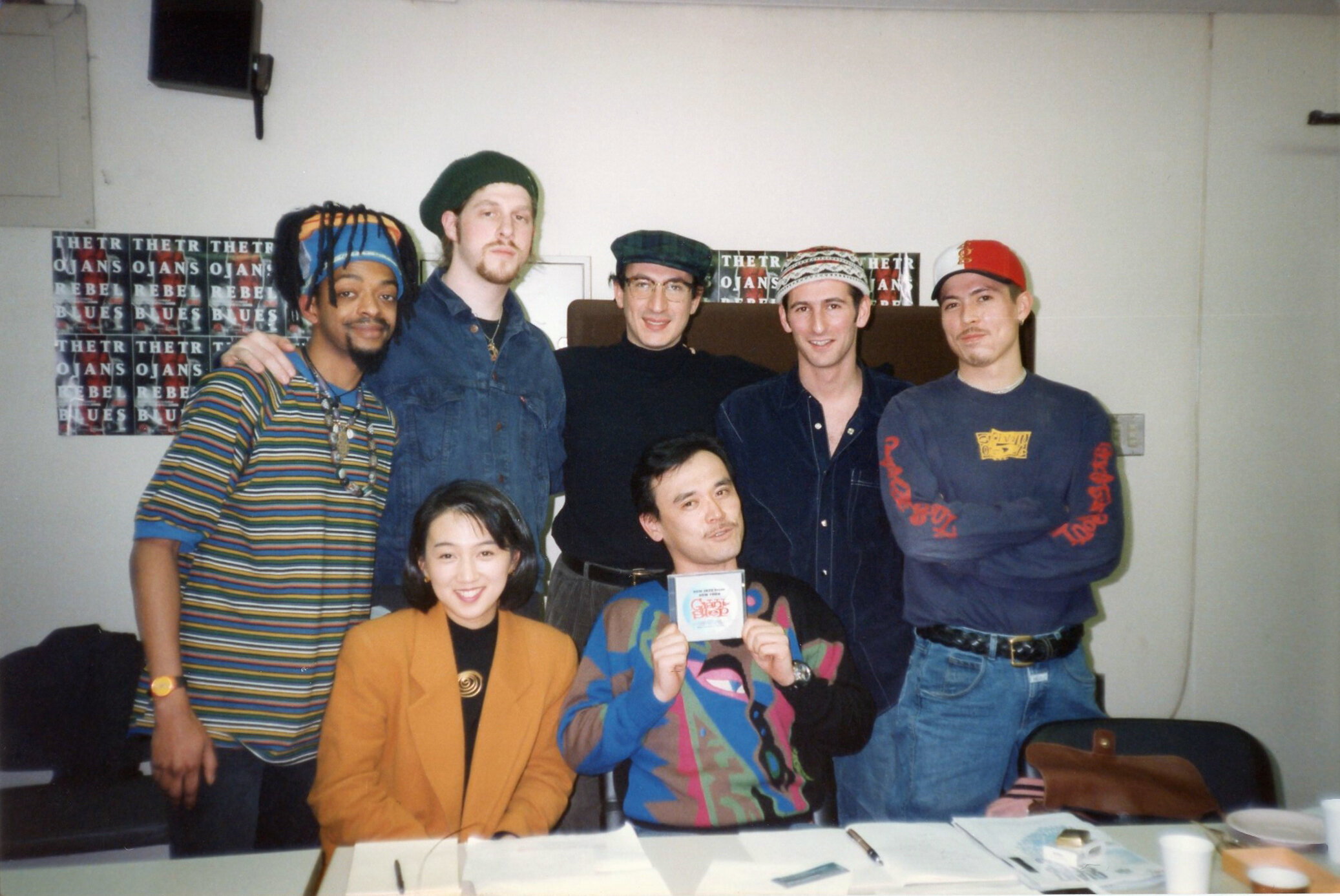 Gordon “Nappy G” Clay, Itaal Shur, Fabio Morgera, Maurice Bernstein & Genji Siraisi in Japan, 1993