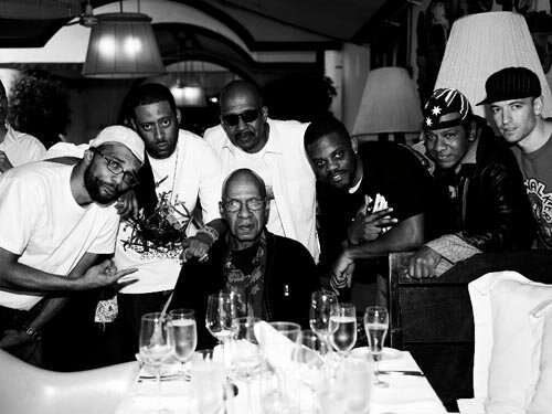 J Rocc, Madlib, Larry Mizell, Karriem Riggins, Rodney Mizell, Peanut Butter Wolf (Photo by Phillip Angert)