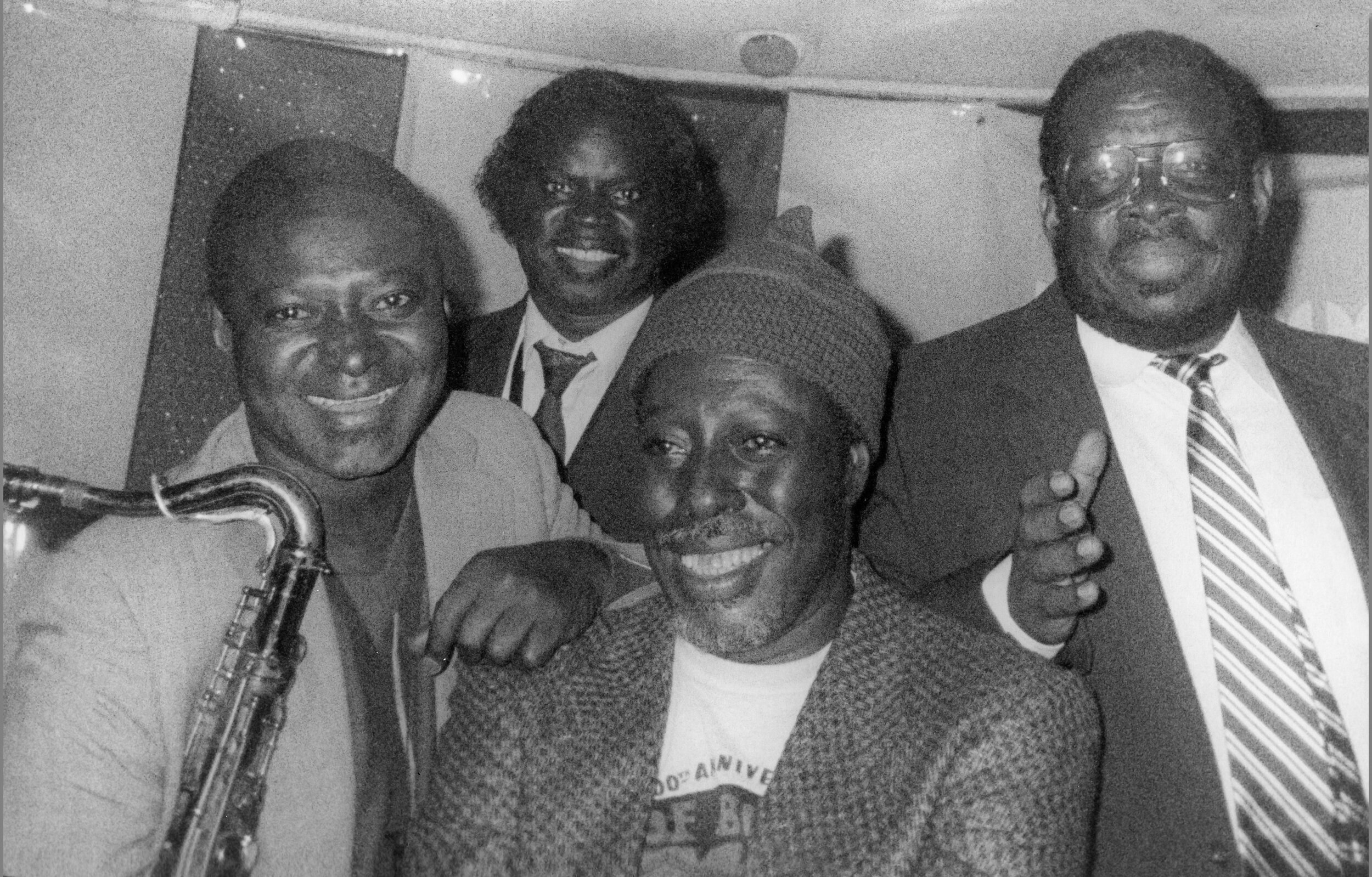 Pee Wee Ellis, Maceo Parker, Leon Thomas, Fred Wesley at SOBs, 1990