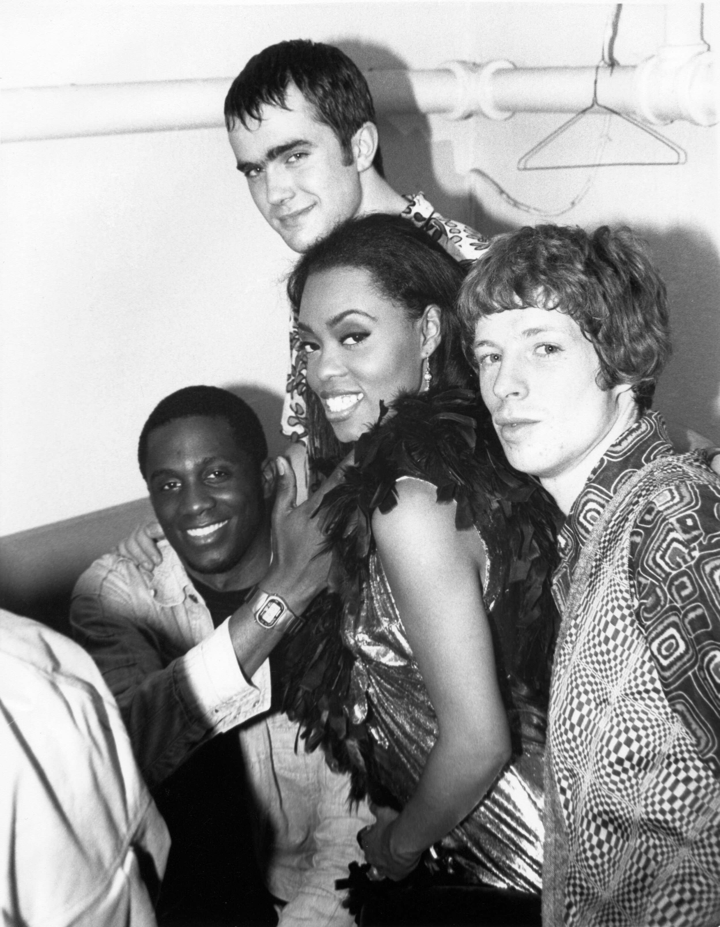 Brand New Heavies’ Andrew Levy, Jan Kincaid, N'Dea Davenport & Simon Bartholomew at SOBs - 2nd Show, 1991 (Photo by Phillippe Noisette)
