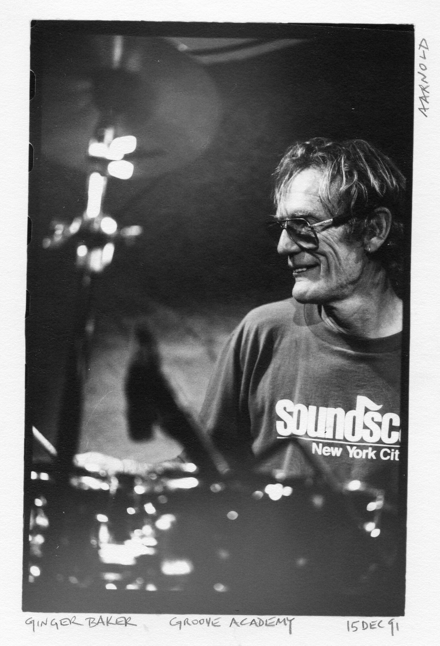 Ginger Baker at SOBs, 1991 (Photo by Alice Arnold)