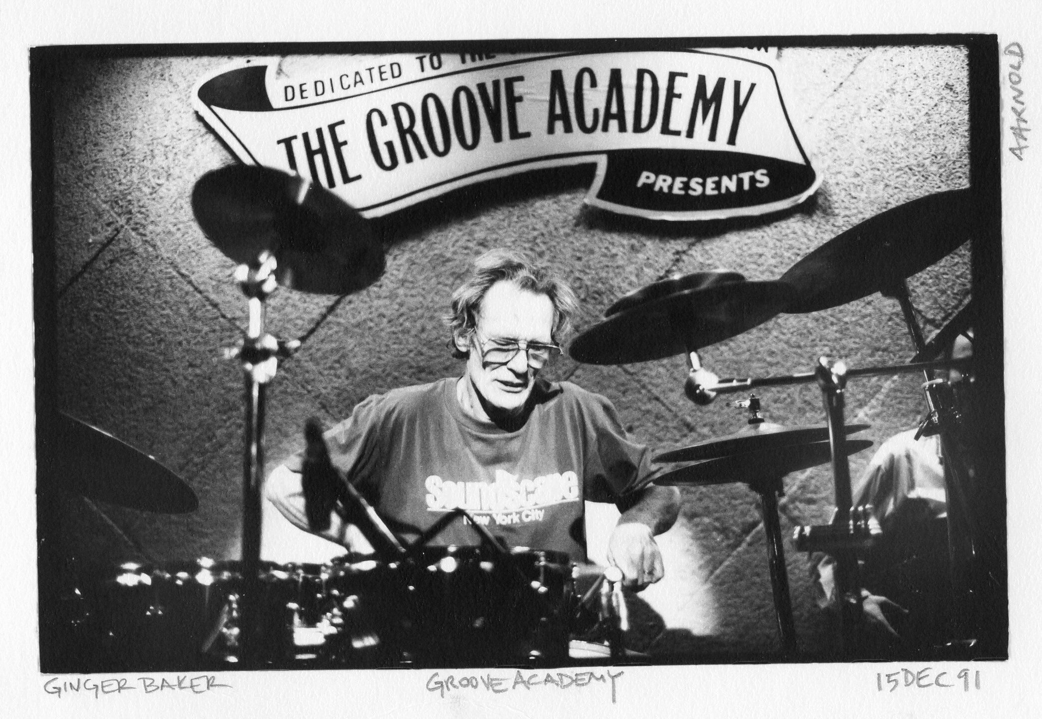Ginger Baker at SOBs, 1991 (Photo by Alice Arnold)