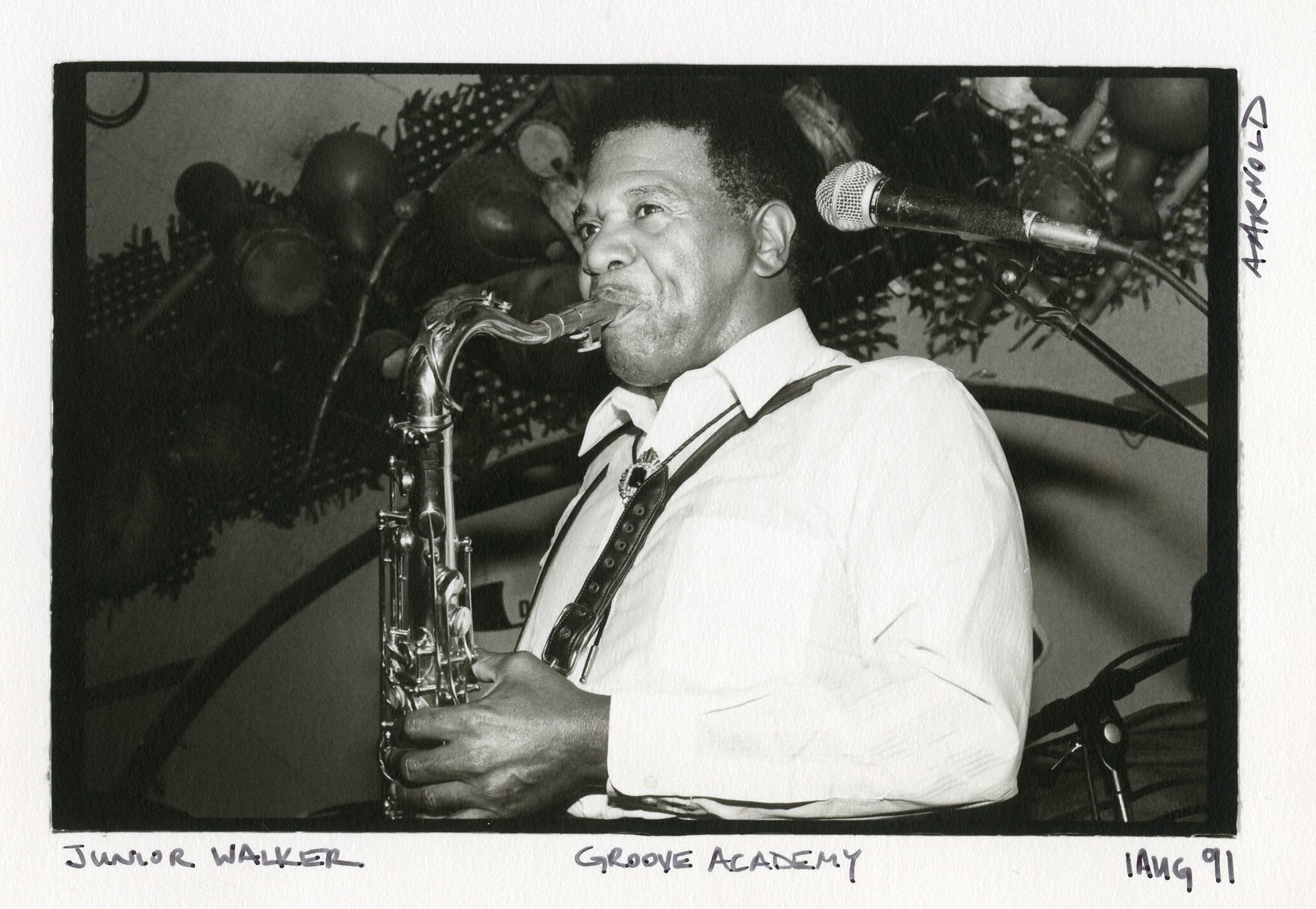 Junior Walker at SOBs, 1991 (Photo by Alice Arnold)