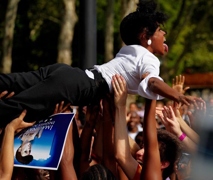 Janelle Monáe at SummerStage, 2008 (Photo by Phillip Angert)