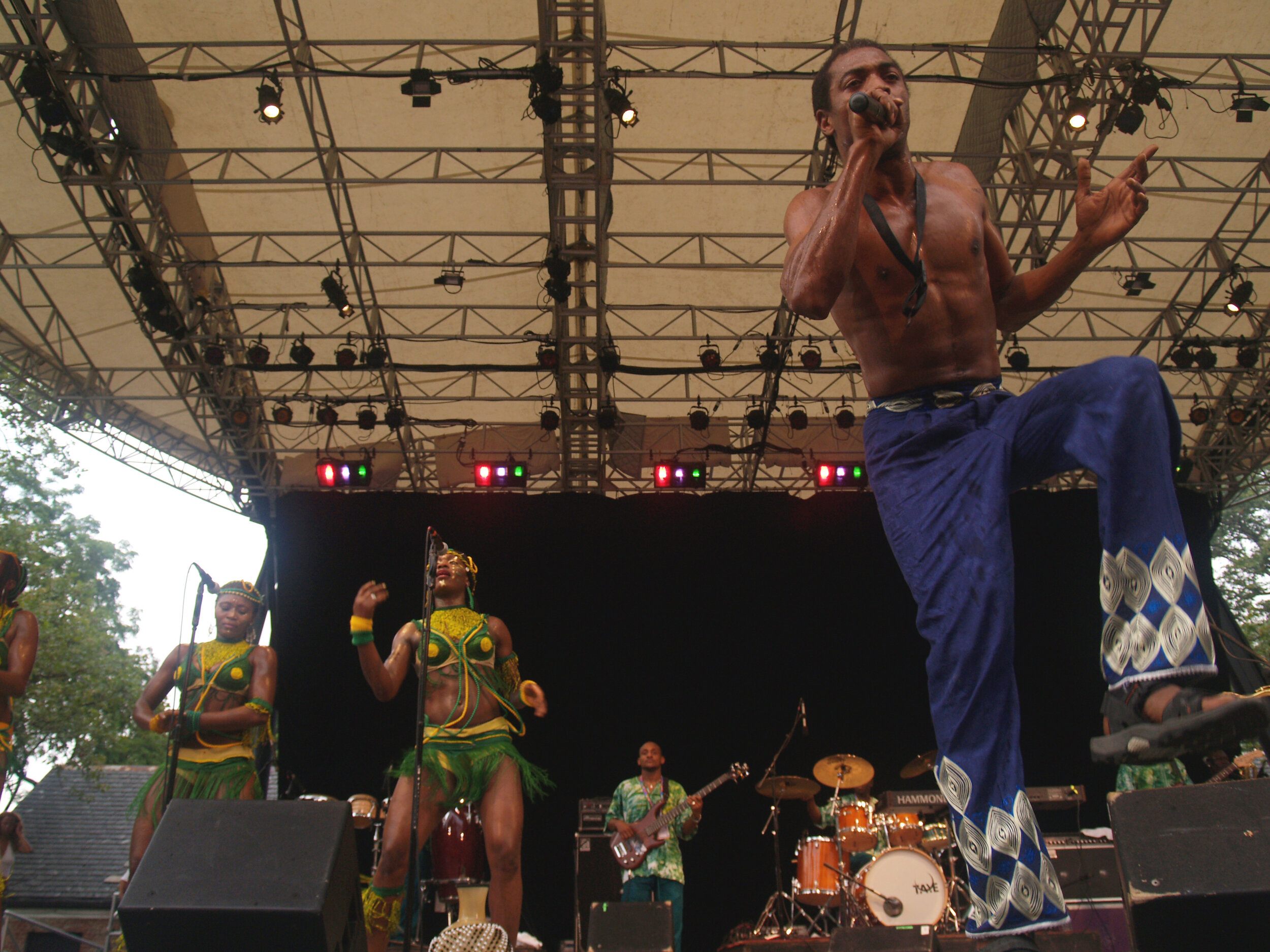 Femi Kuti at SummerStage, 2005 (Photo by Tina Paul)