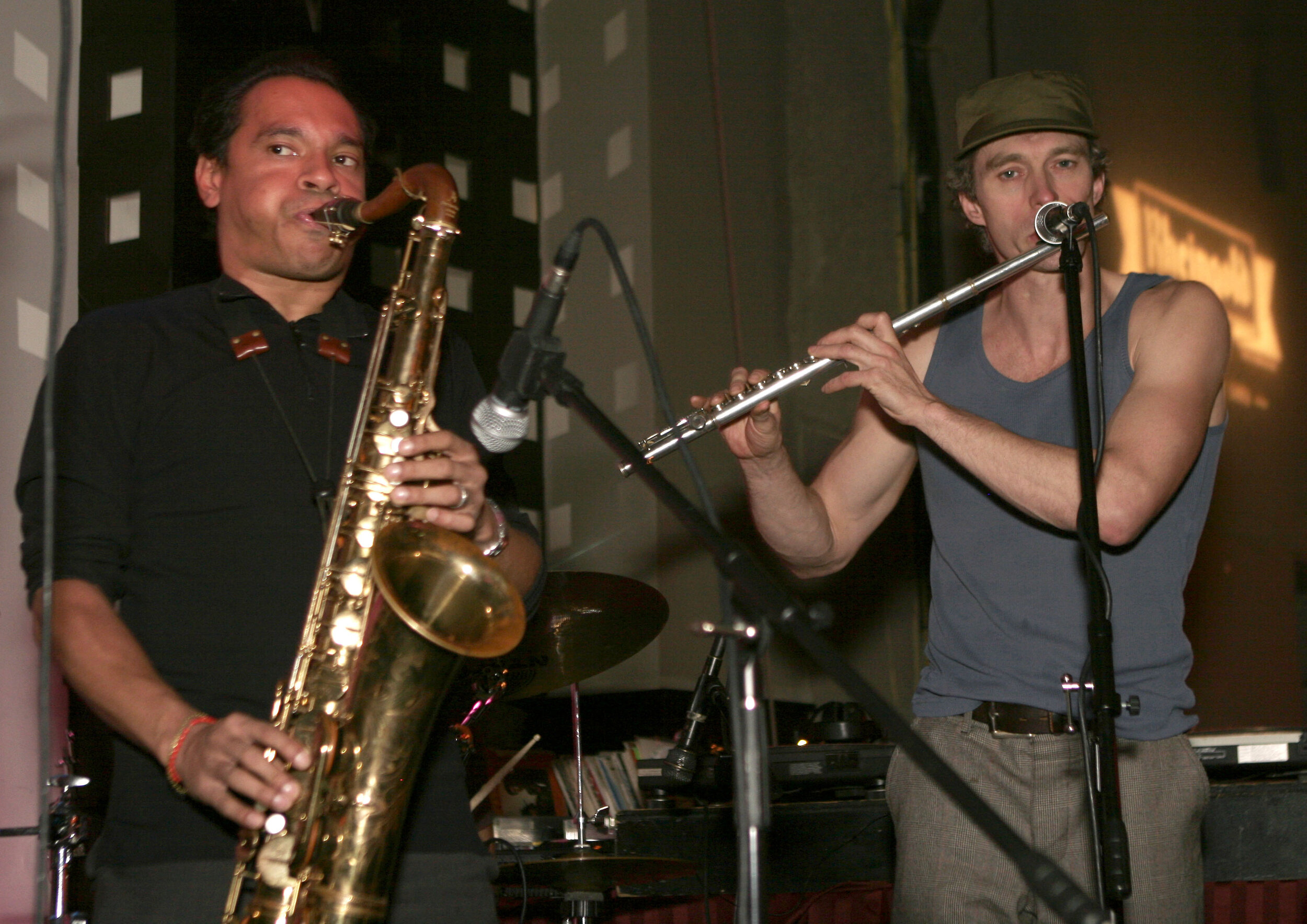 Jay Rodriguez & Richard Worth at Giant Step 15th Anniversary at SOB’s, 2005 (Photo by Donna Ward)