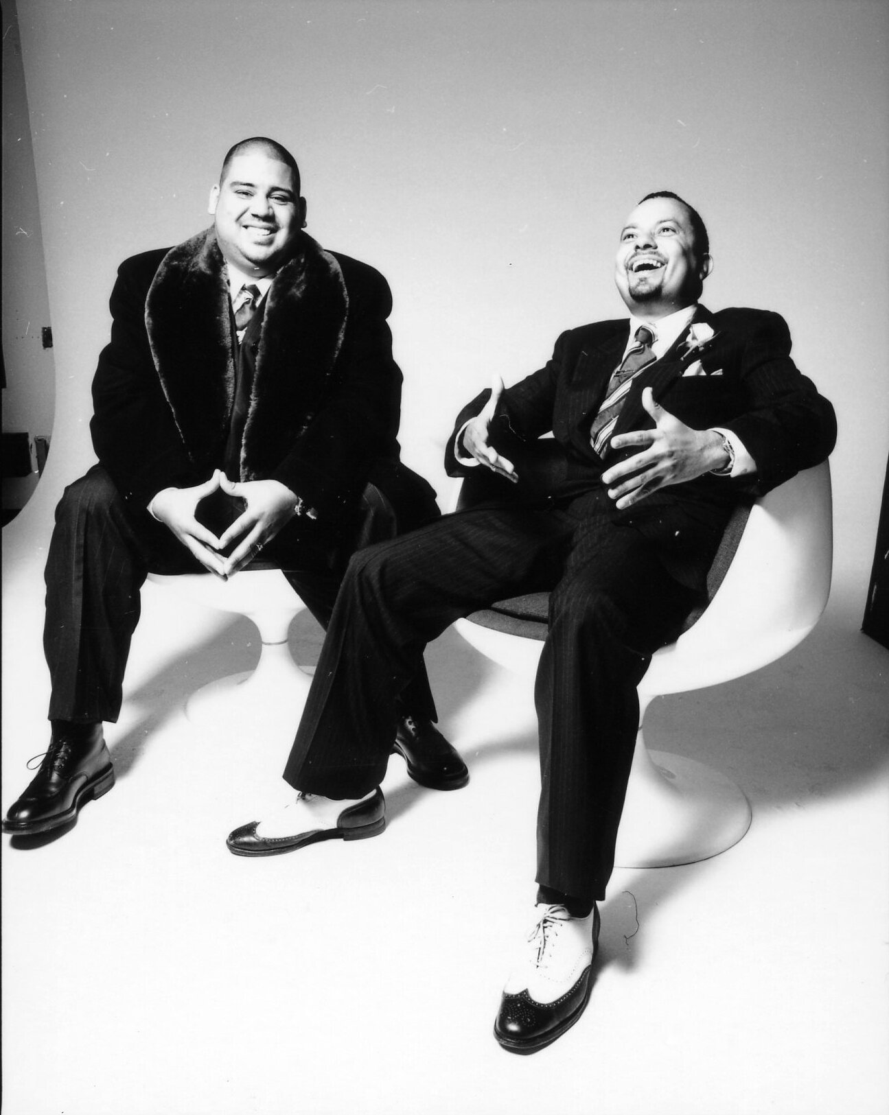 Kenny Dope & Louie Vega for album photo shoot, 1997 (Photo by Dah Len)