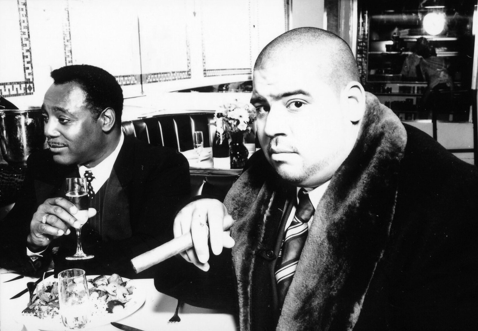 George Benson & Kenny Dope for album photo shoot, 1997 (Photo by Dah Len)