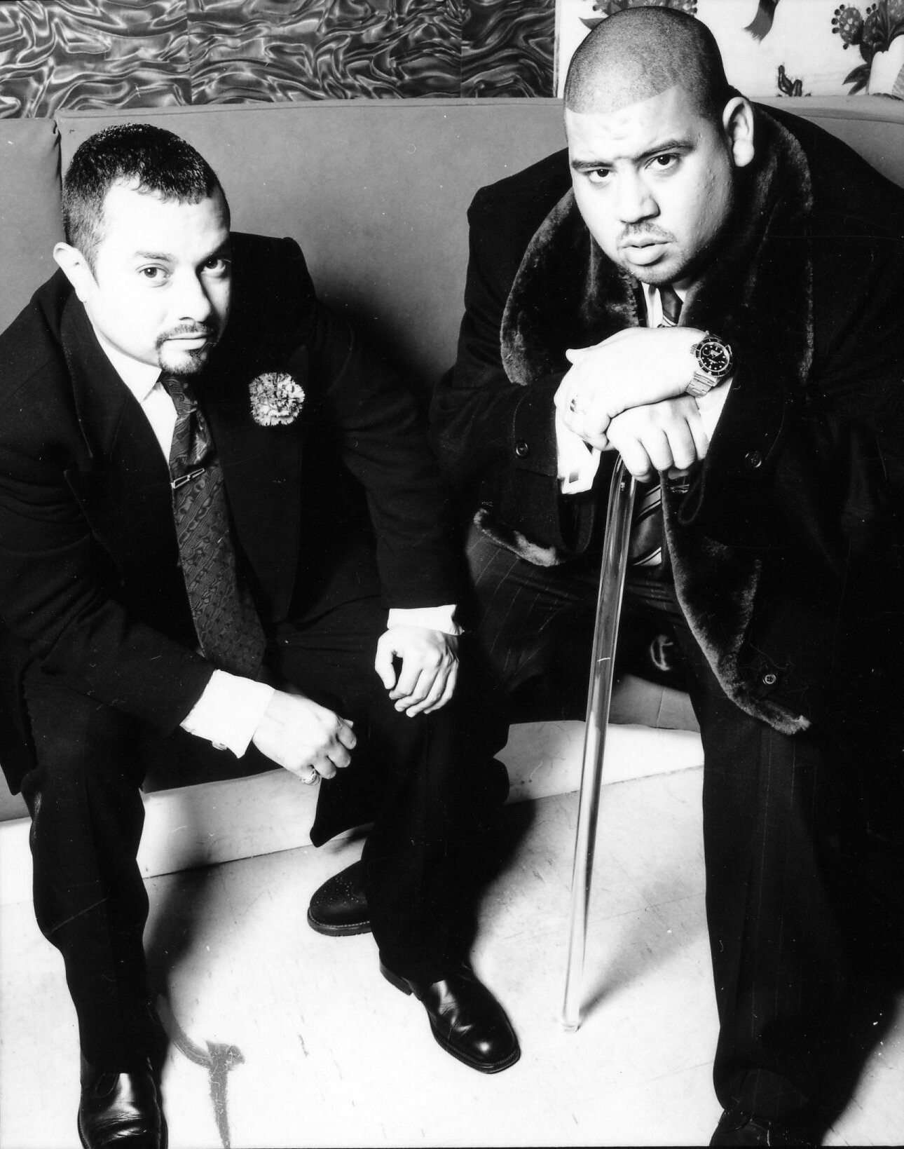Louie Vega & Kenny Dope for album photo shoot, 1997 (Photo by Dah Len)