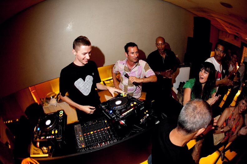 Benji B & Maurice Bernstein at Hudson in NYC, 2007 (Photo by Phillip Angert)