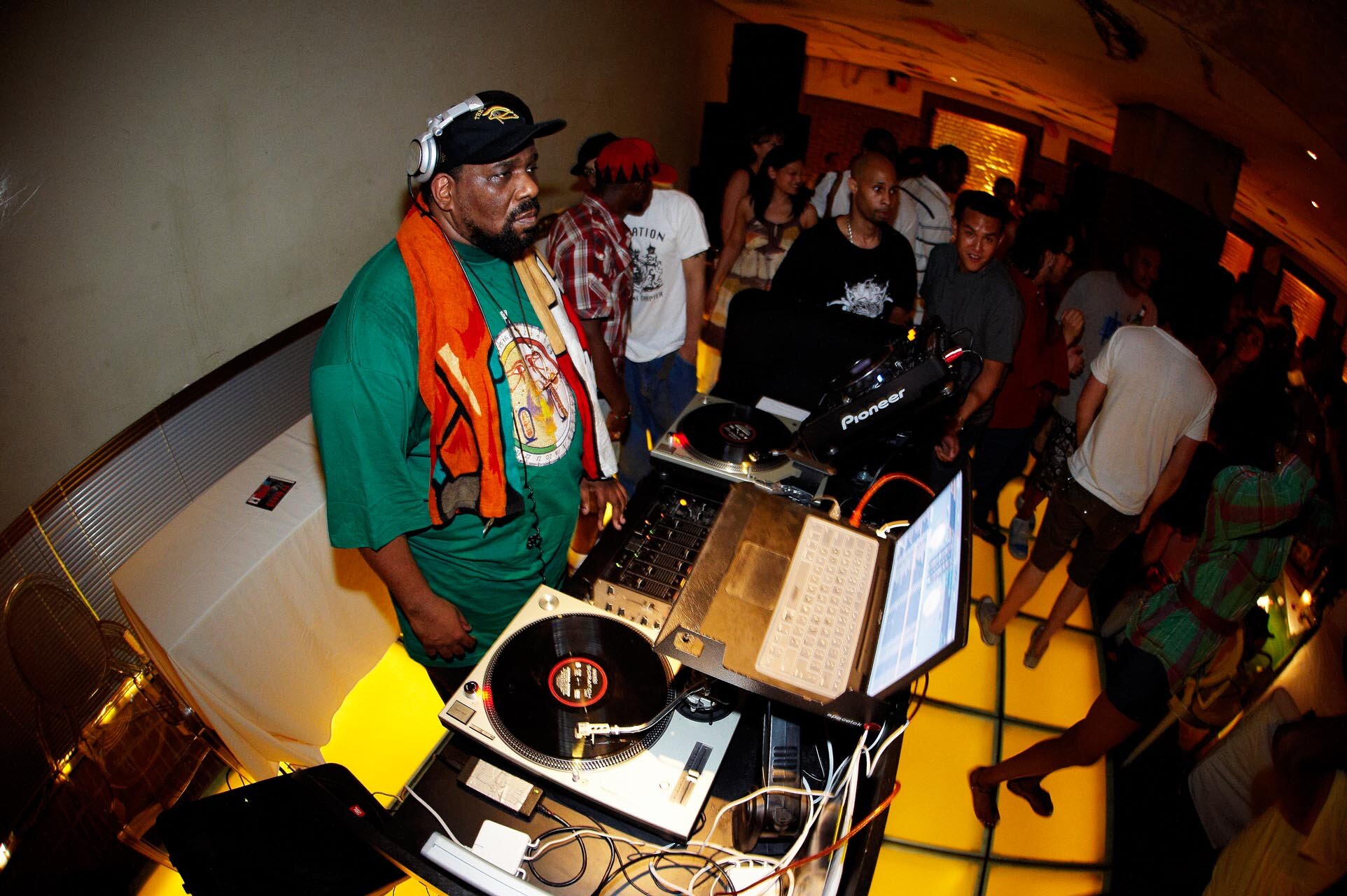 Afrika Bambaataa at Hudson in NYC, 2008 (Photo by Phillip Angert)