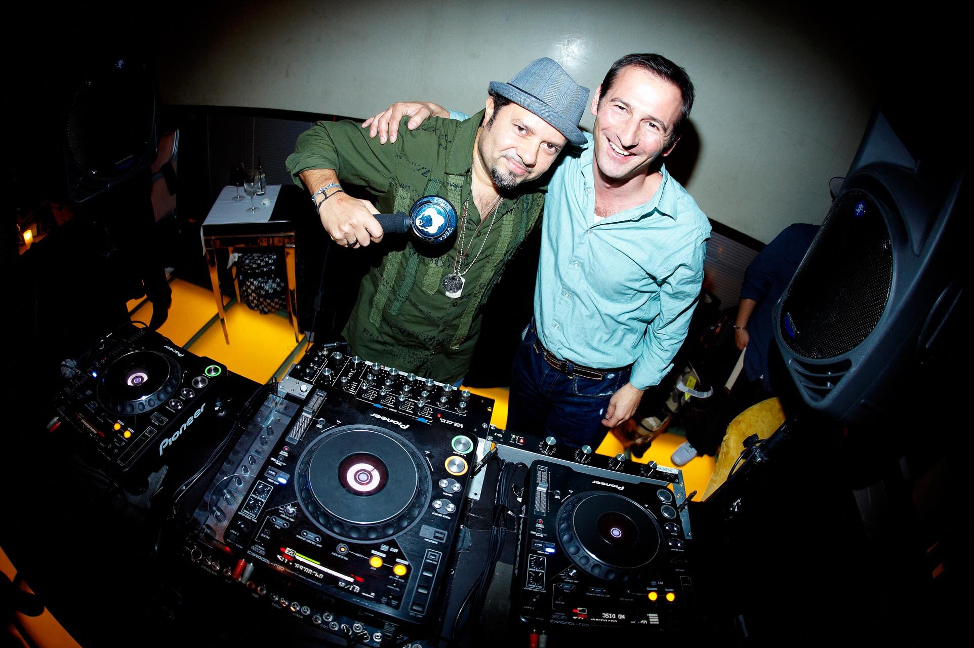 Louie Vega & Maurice Bernstein at Hudson in NYC, 2008 (Photo by Phillip Angert)