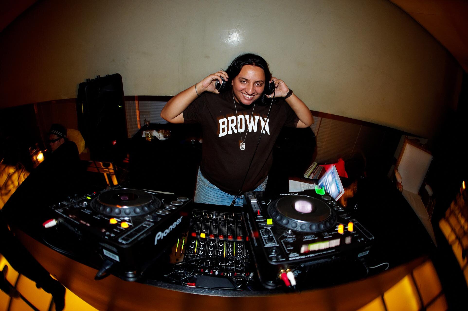 DJ Rekha at Hudson in NYC, 2008 (Photo by Phillip Angert)
