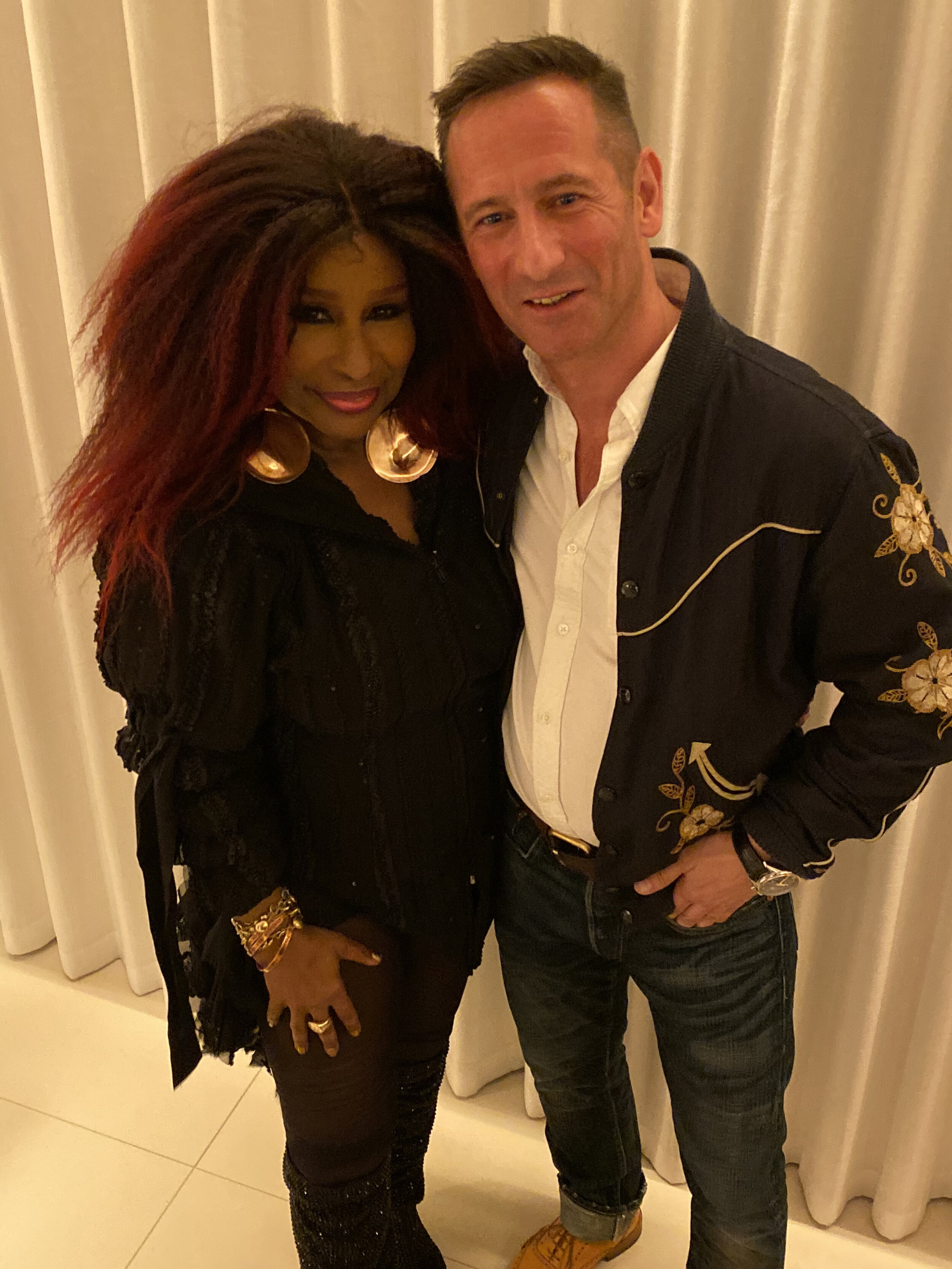 Chaka Khan & Maurice Bernstein at West Hollywood Edition launch, Nov 2019 Kravitz & Chaka Khan at West Hollywood Edition launch, Nov 2019