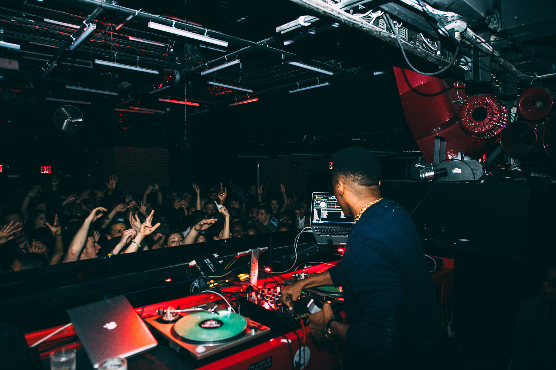 Q-Tip/Offline at Sankeys in NYC, May 2014 (Photo by Eddie Pearson)