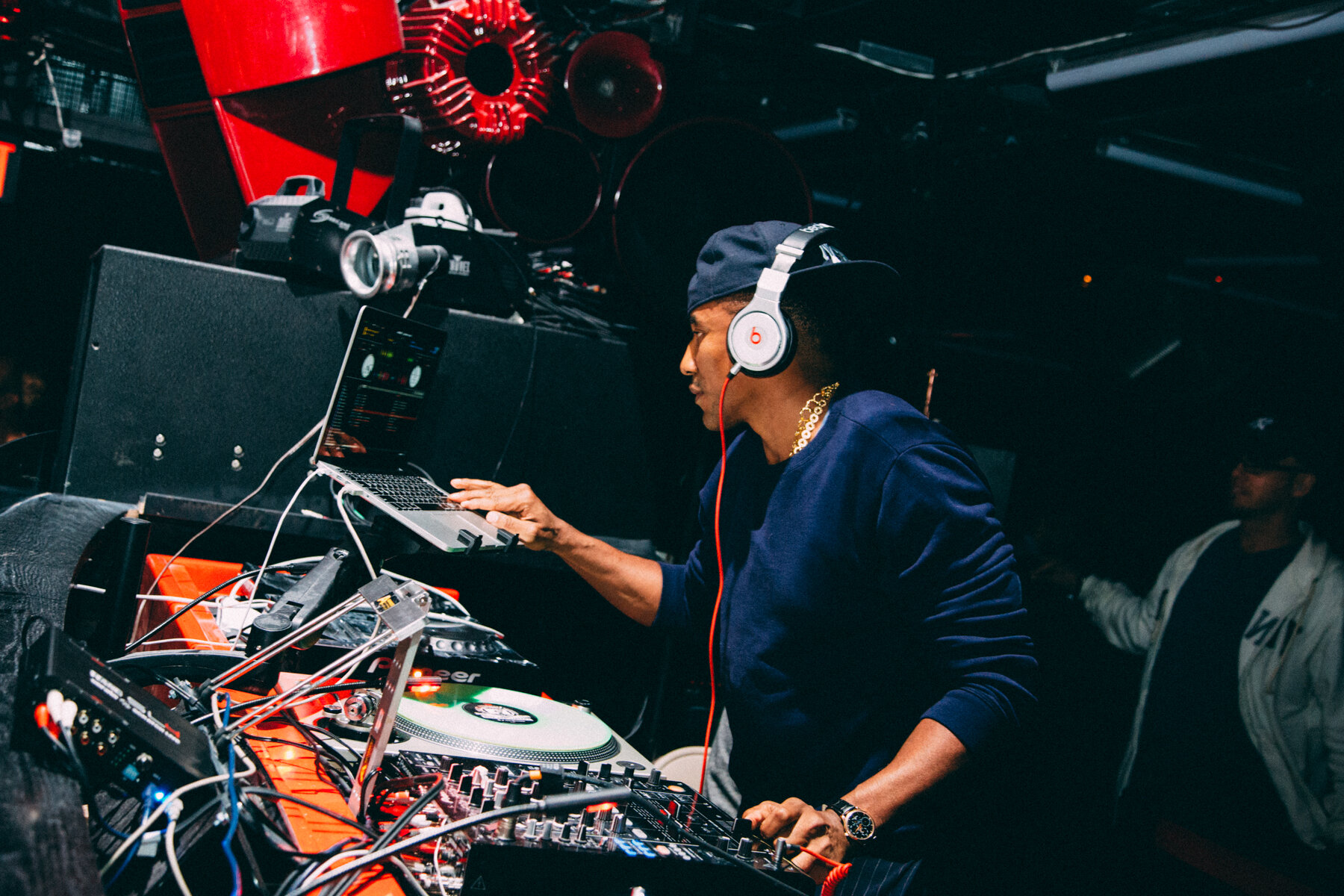 Q-Tip/Offline at Sankeys in NYC, May 2014 (Photo by Eddie Pearson)