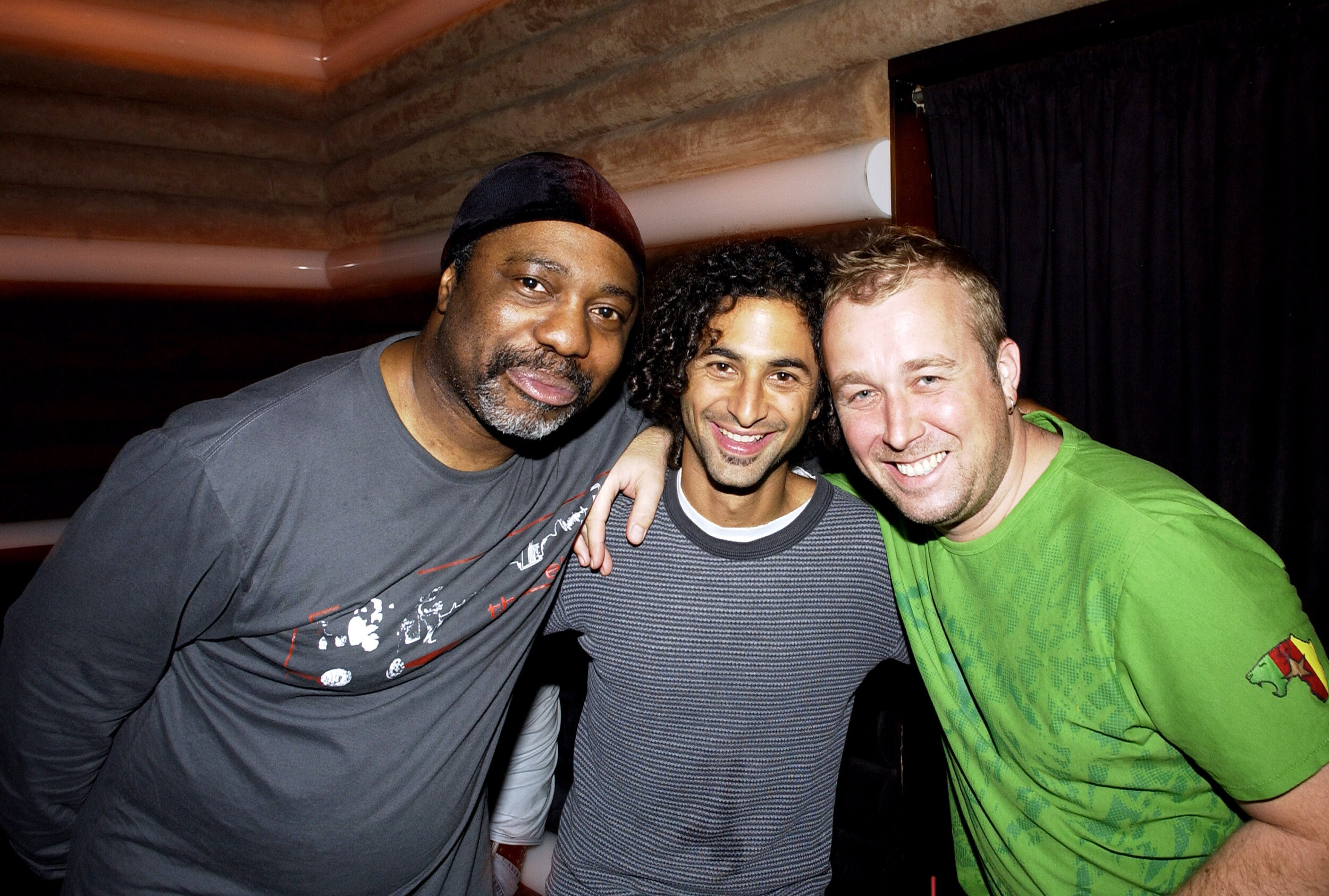 Ian Rock, Nickodemus & Matthias Heilbronn at Norman Jay at Cielo in NYC, 2006 (Photo by Donna Ward)