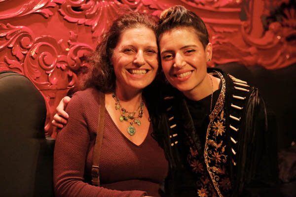 Emily King with her mom at Le Poisson Rouge in NYC, 2013 (Photo by Charles David)