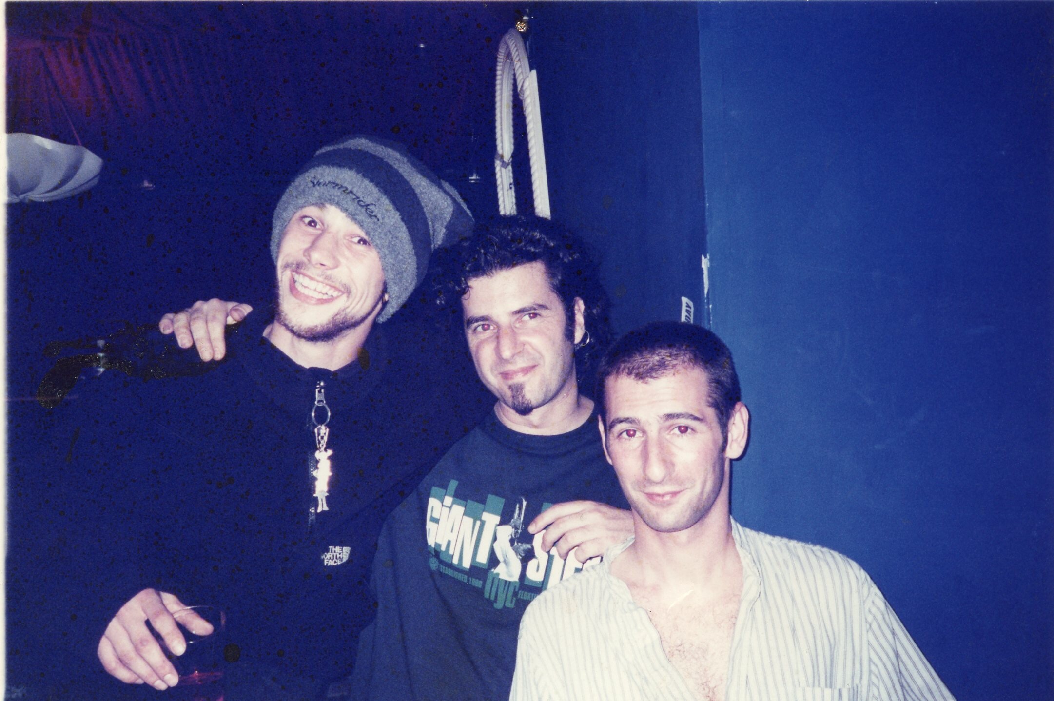 Jamiroquai, Jonathan Rudnick & Maurice Bernstein at The Supper Club in NYC, 1995