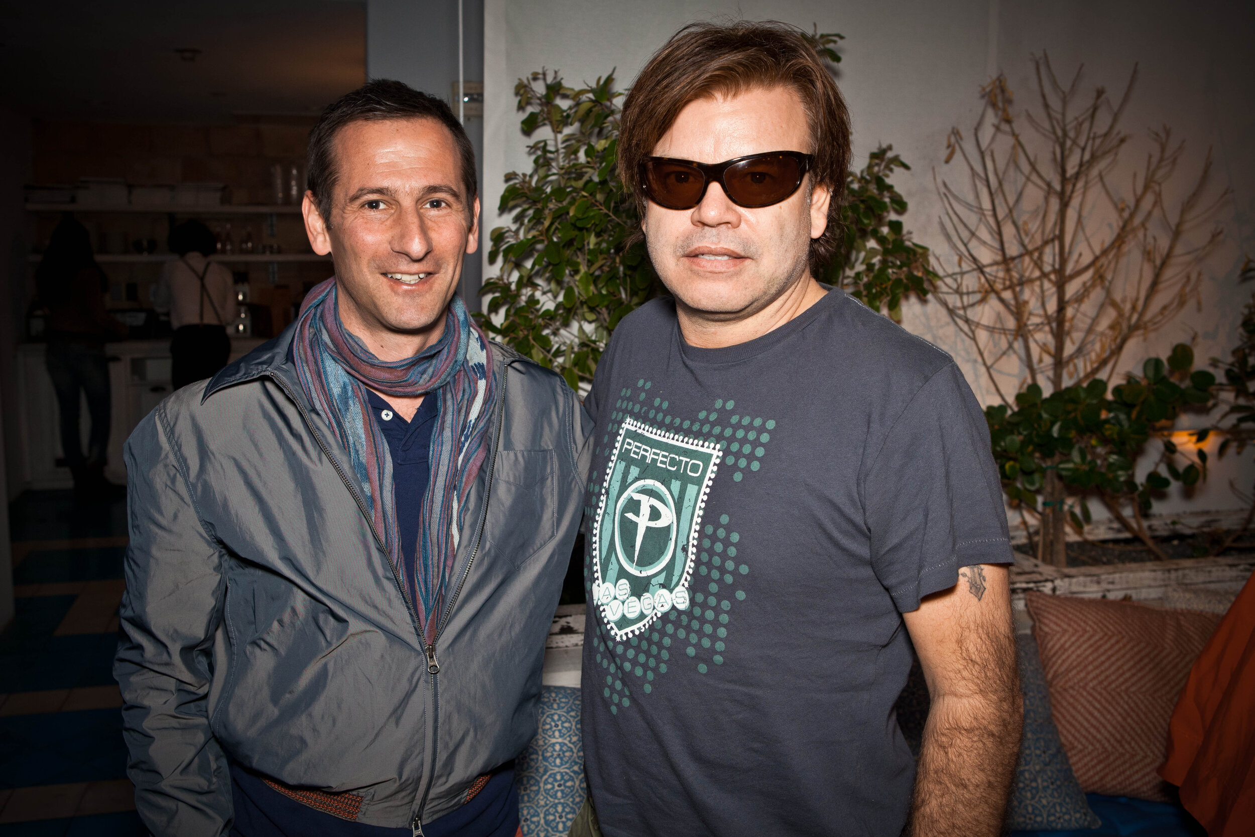 Maurice Bernstein & Paul Oakenfold/TRON at Soho Beach House in Miami, 2011 (Photo by Slav Gordeyev)