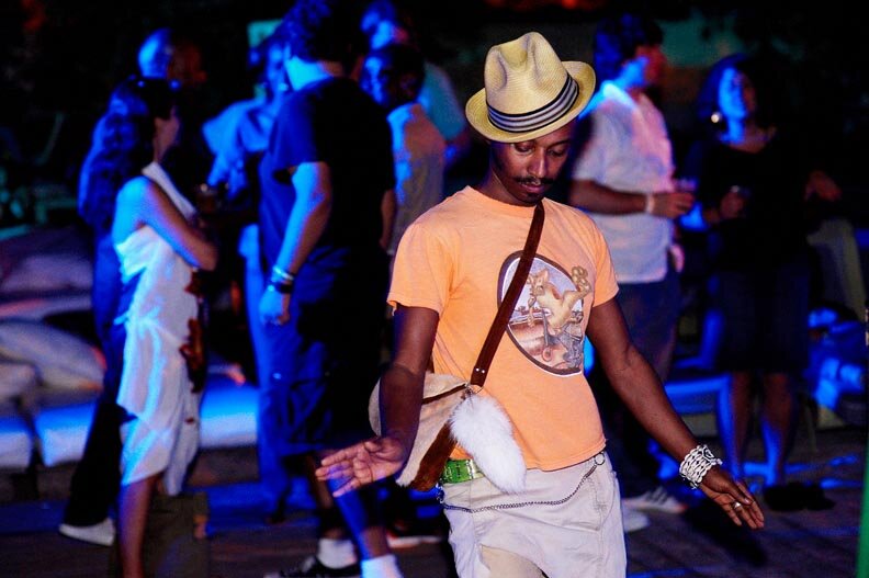 Monstablack/Sunset Soiree at Delano in Miami, 2008 (Photo by Phillip Angert)