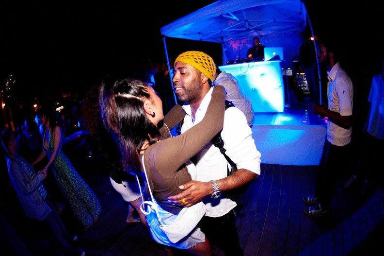 DJ Dozia/Sunset Soiree at Delano in Miami, 2008 (Photo by Phillip Angert)