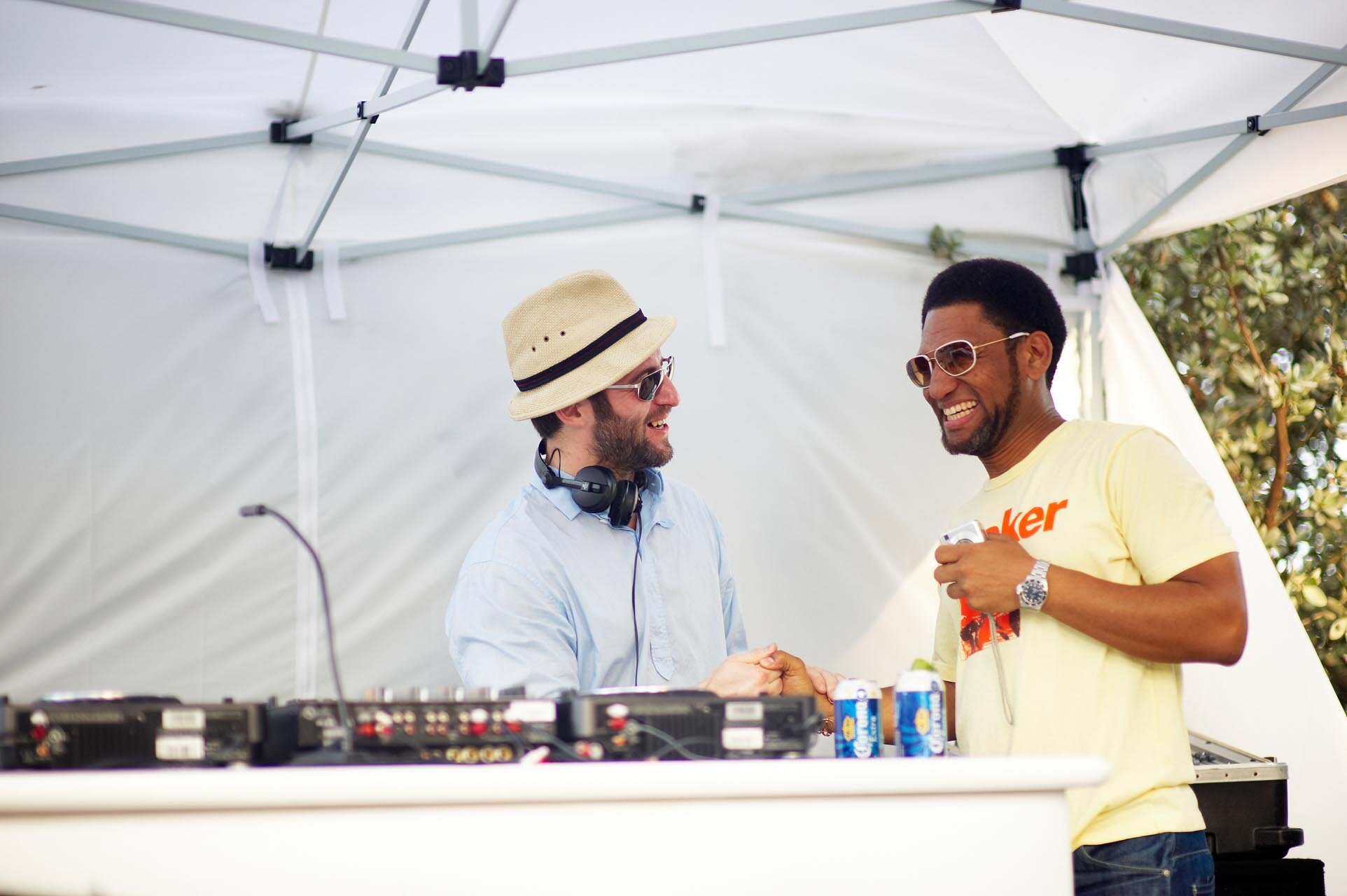 Alex Barck & King Britt/Sunset Soiree at Delano in Miami, 2008 (Photo by Phillip Angert)