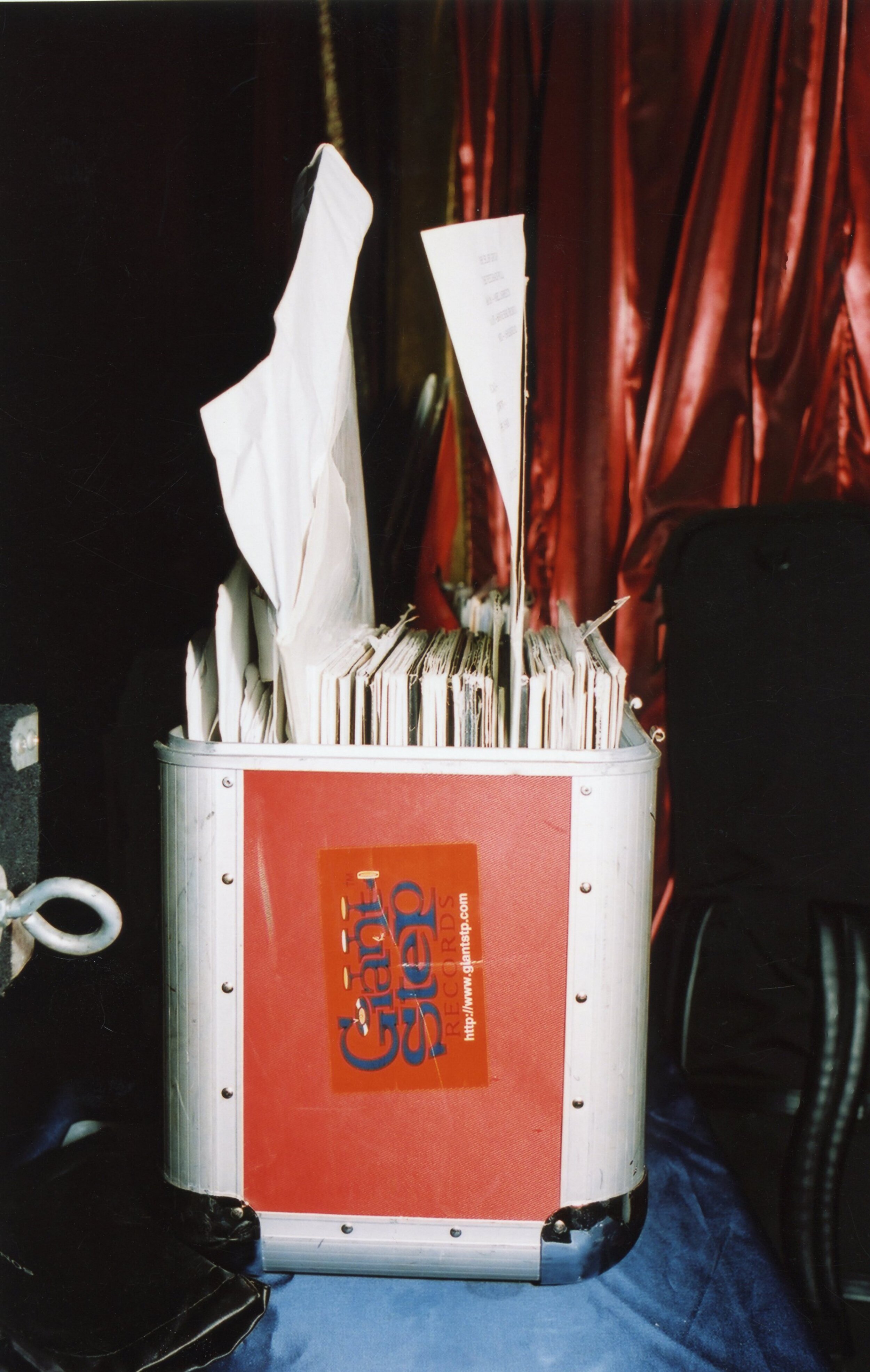 Ron Trent’s records at Shine in NYC, 2001 (Photo by Michal Rubin)