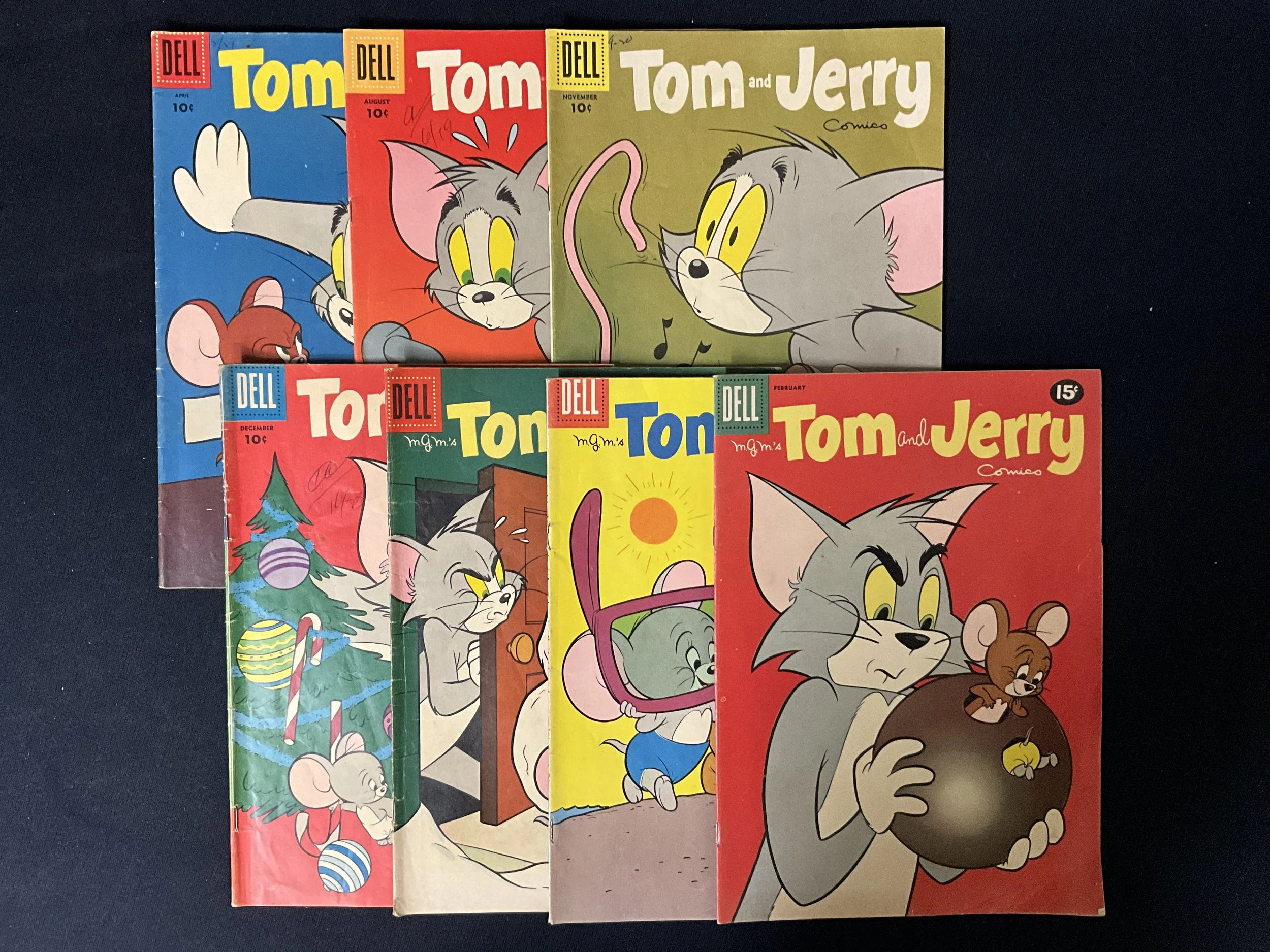 Tom & Jerry Comics #141, 145, 148, 149, 151, 168 & 199 - Dell 7-issue lot