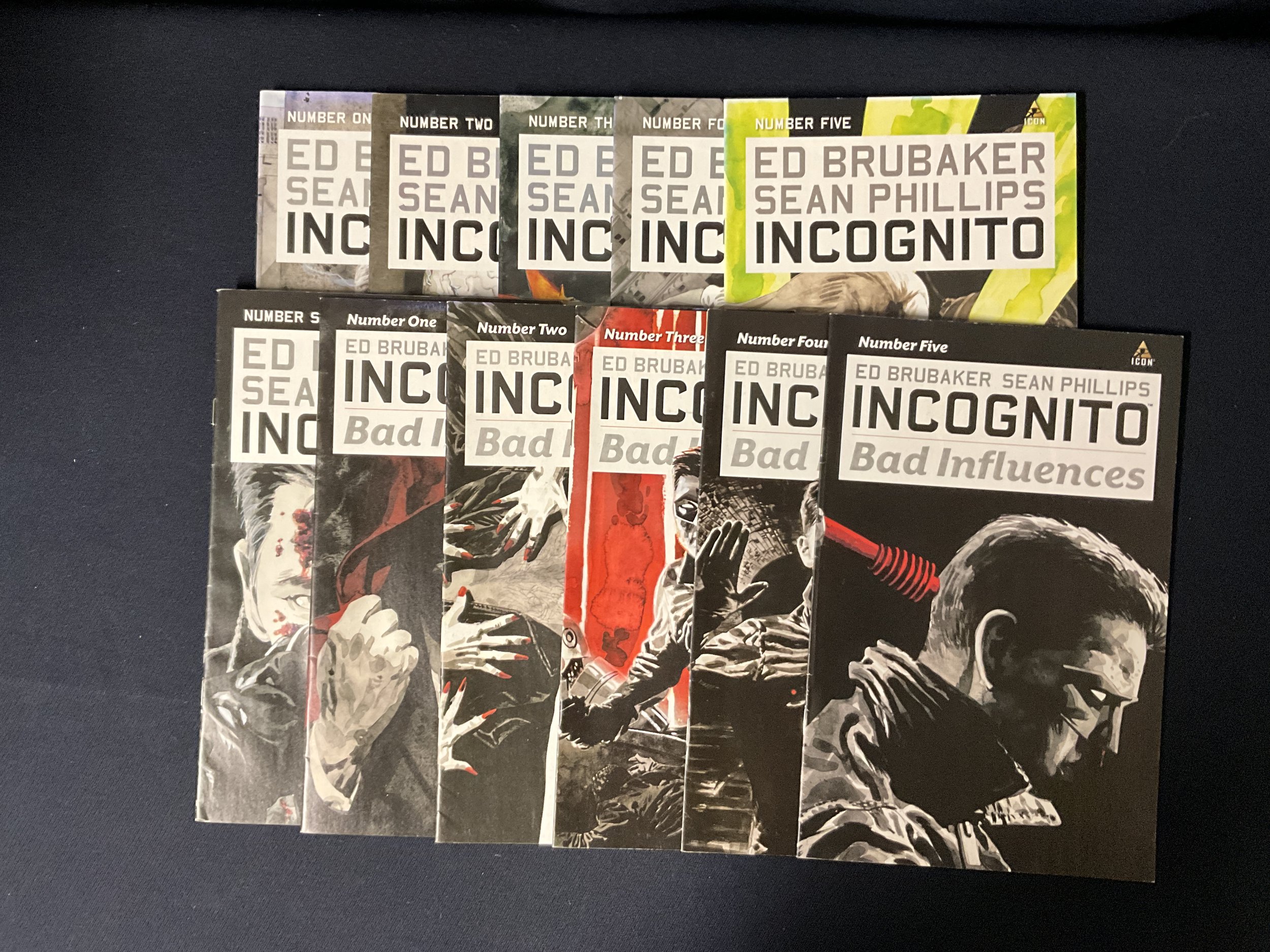 Incognito #1-6 & Bad Influences #1-5 Brubaker & Phillips - 11-issue Lot