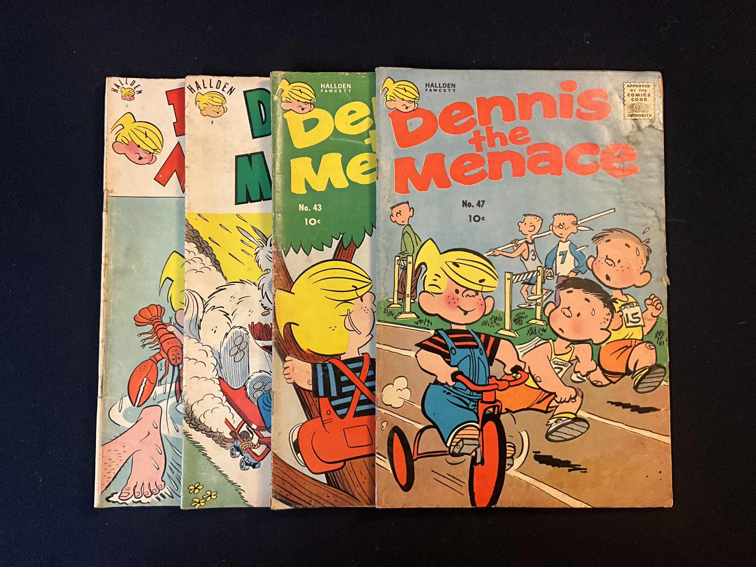 Dennis the Menace Hallden Fawcett 4-issue lot