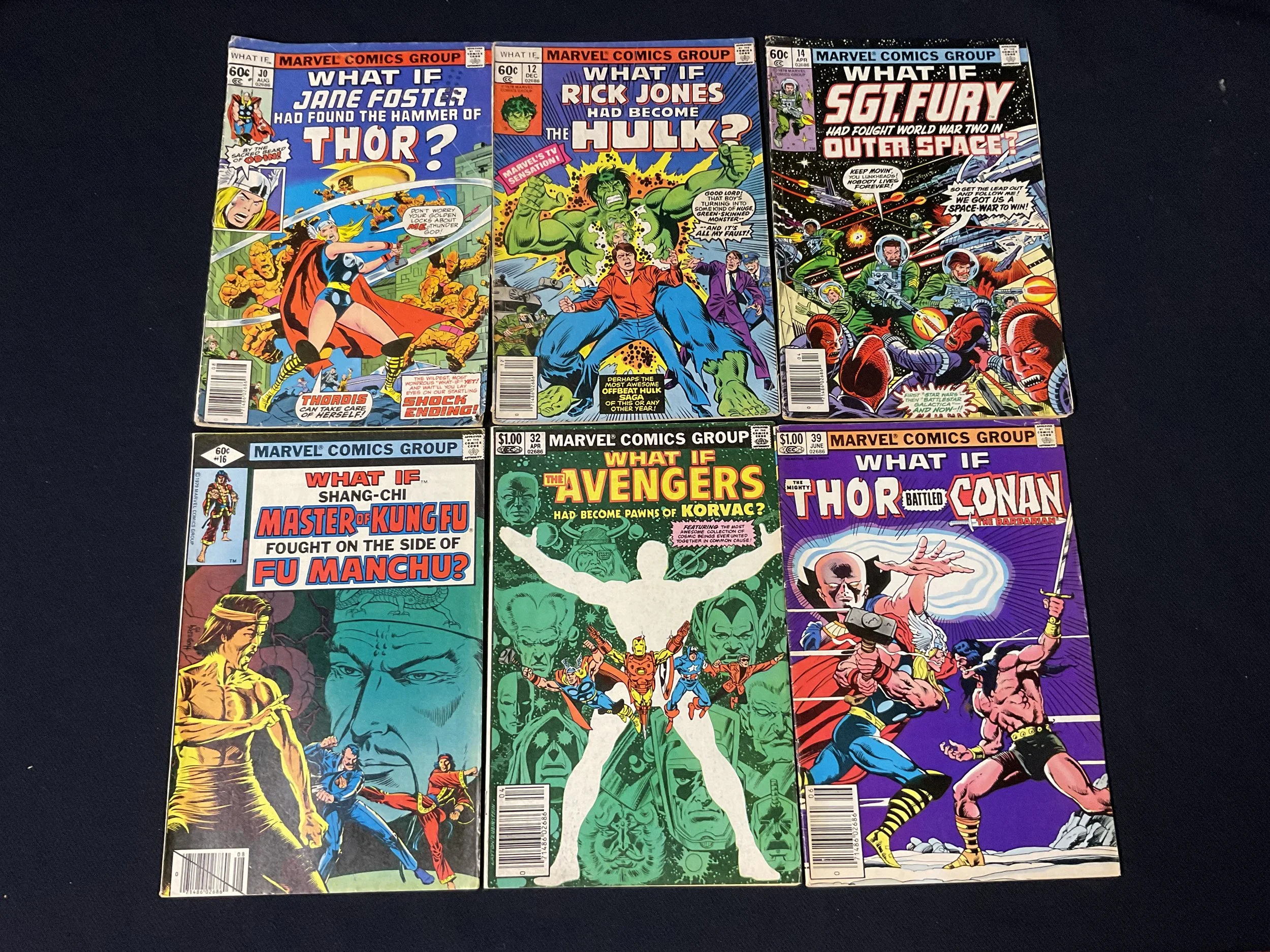 What If? #10, 12, 14, 16, 32 & 39 ft. Avengers, Conan, Jane Foster Thor - 6-issue Lot