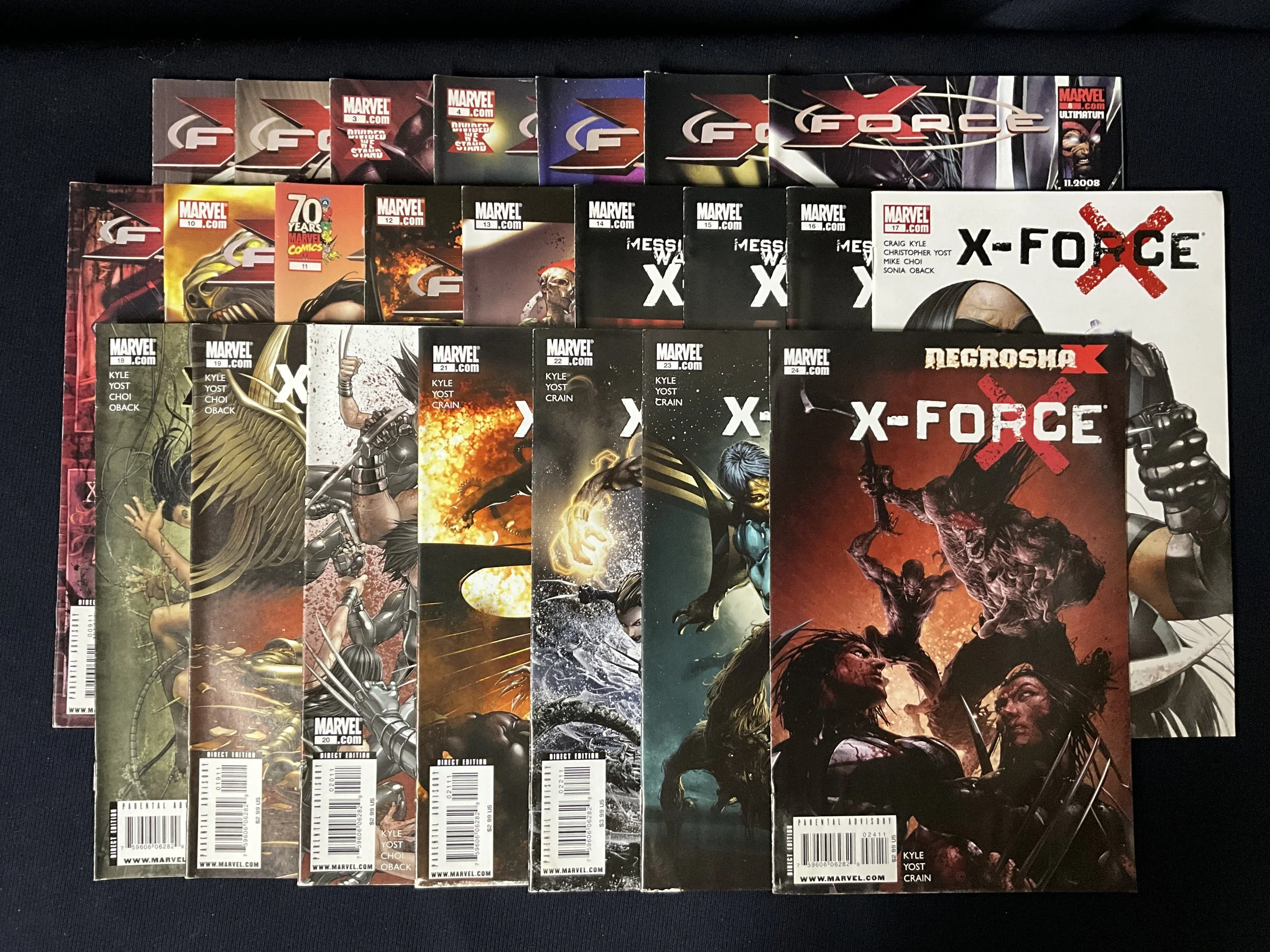 X-Force Vol. 3 (2008) #1-24 (missing #5)