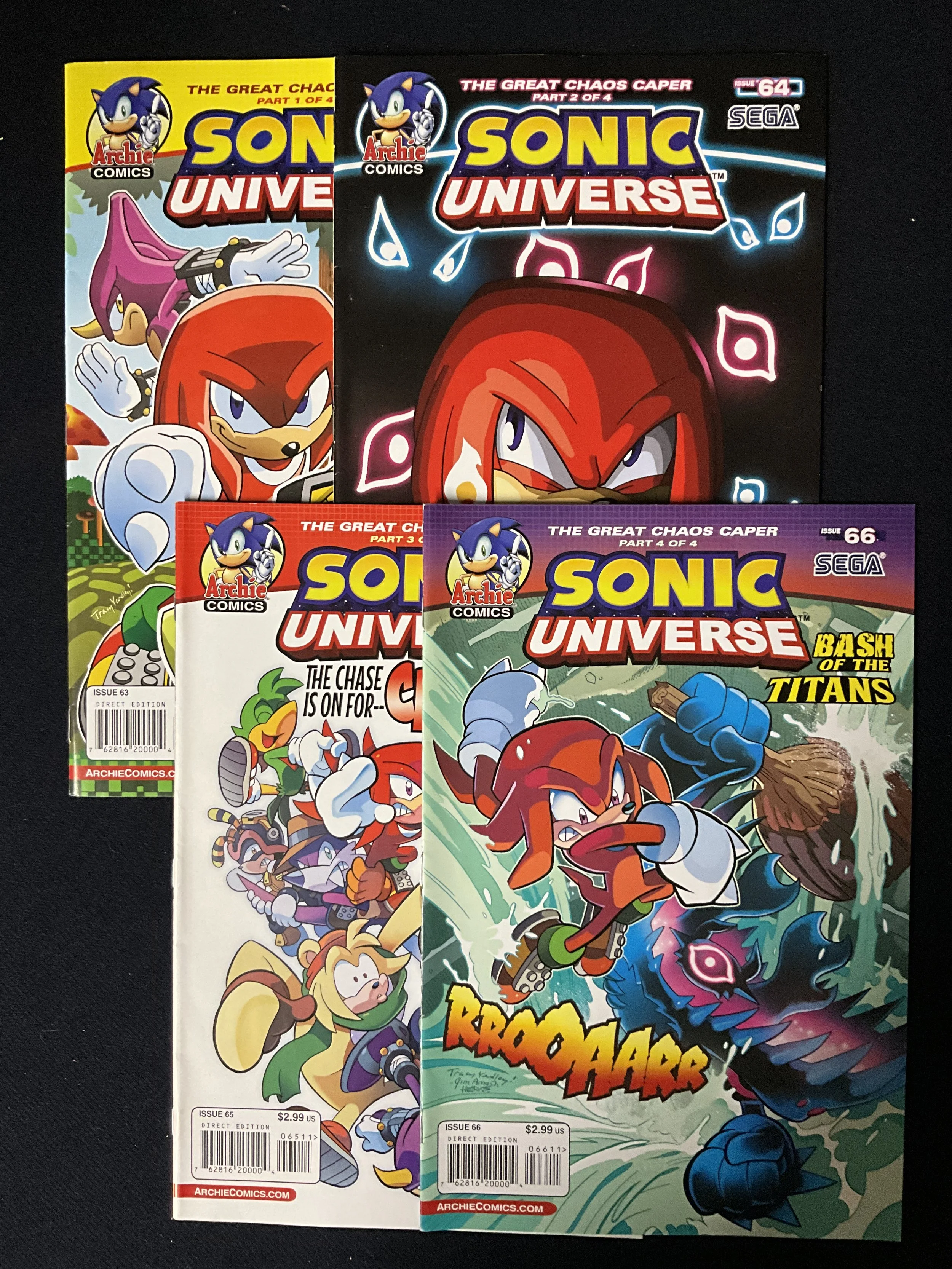Sonic Universe #63-66 Lot 7 - The Great Chaos Caper 4-issue lot