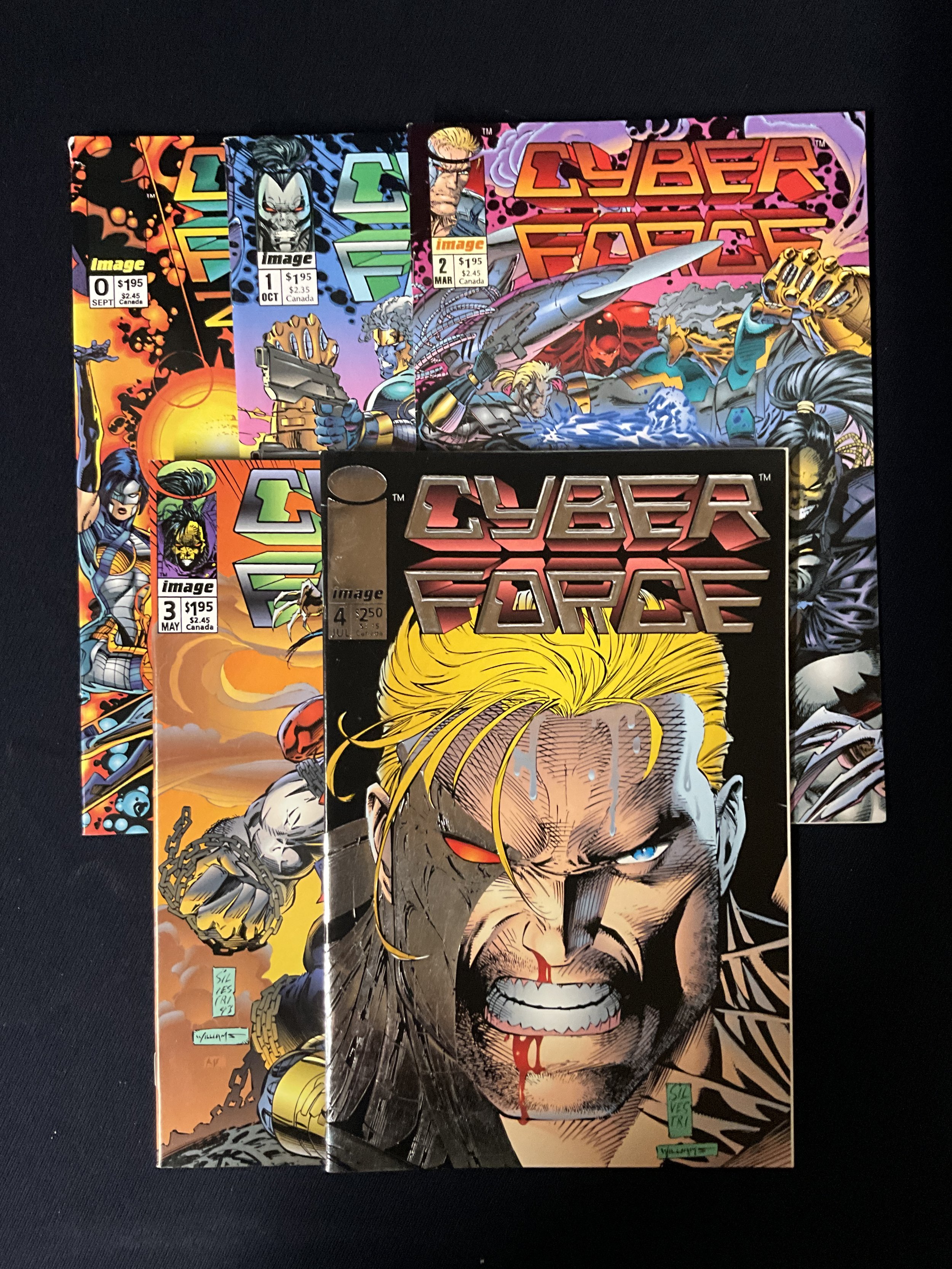 Cyberforce #0-4 COMPLETE 1992 Series by Marc Silvestri