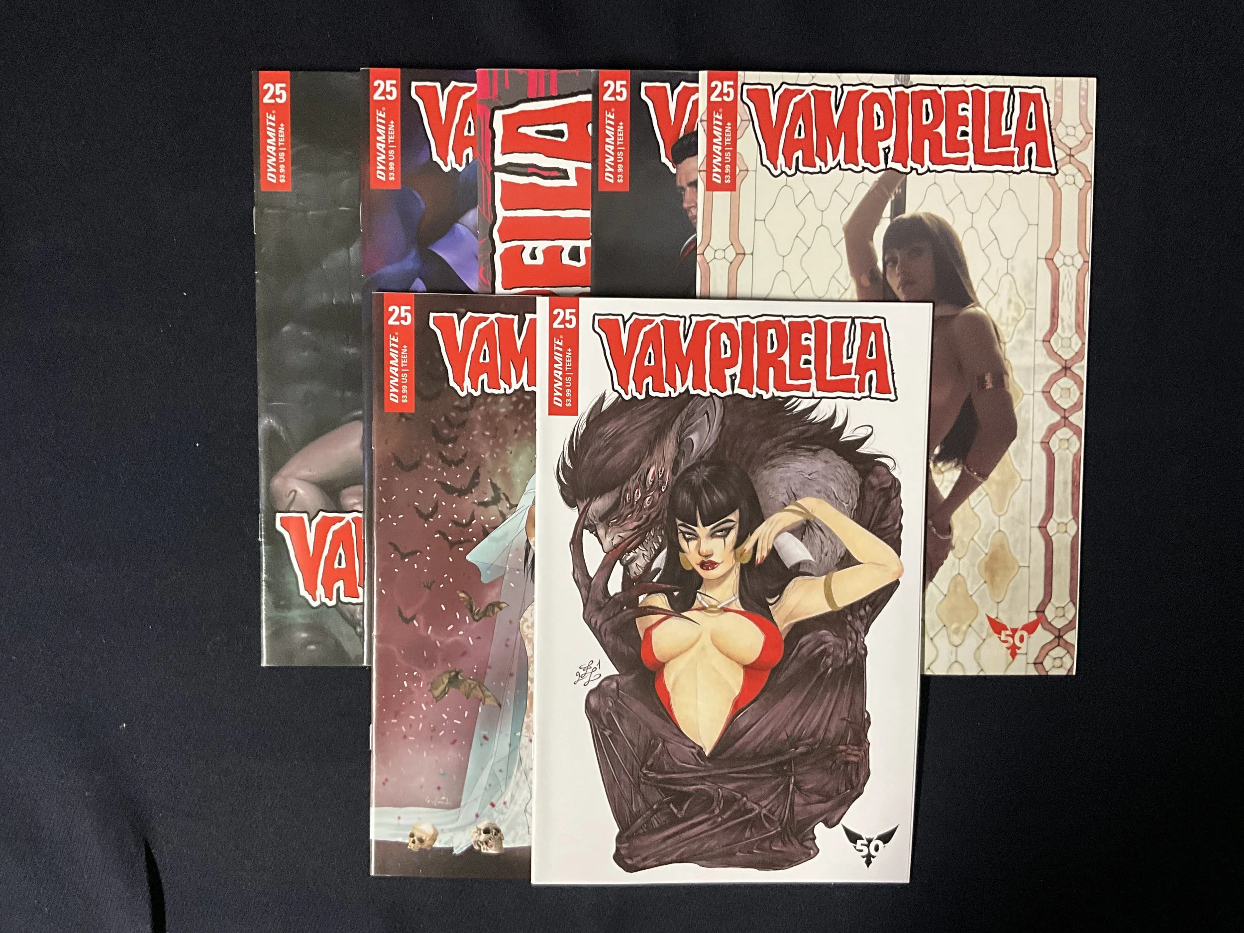 Vampirella #25 50th Anniversary Variants - 7-issue lot