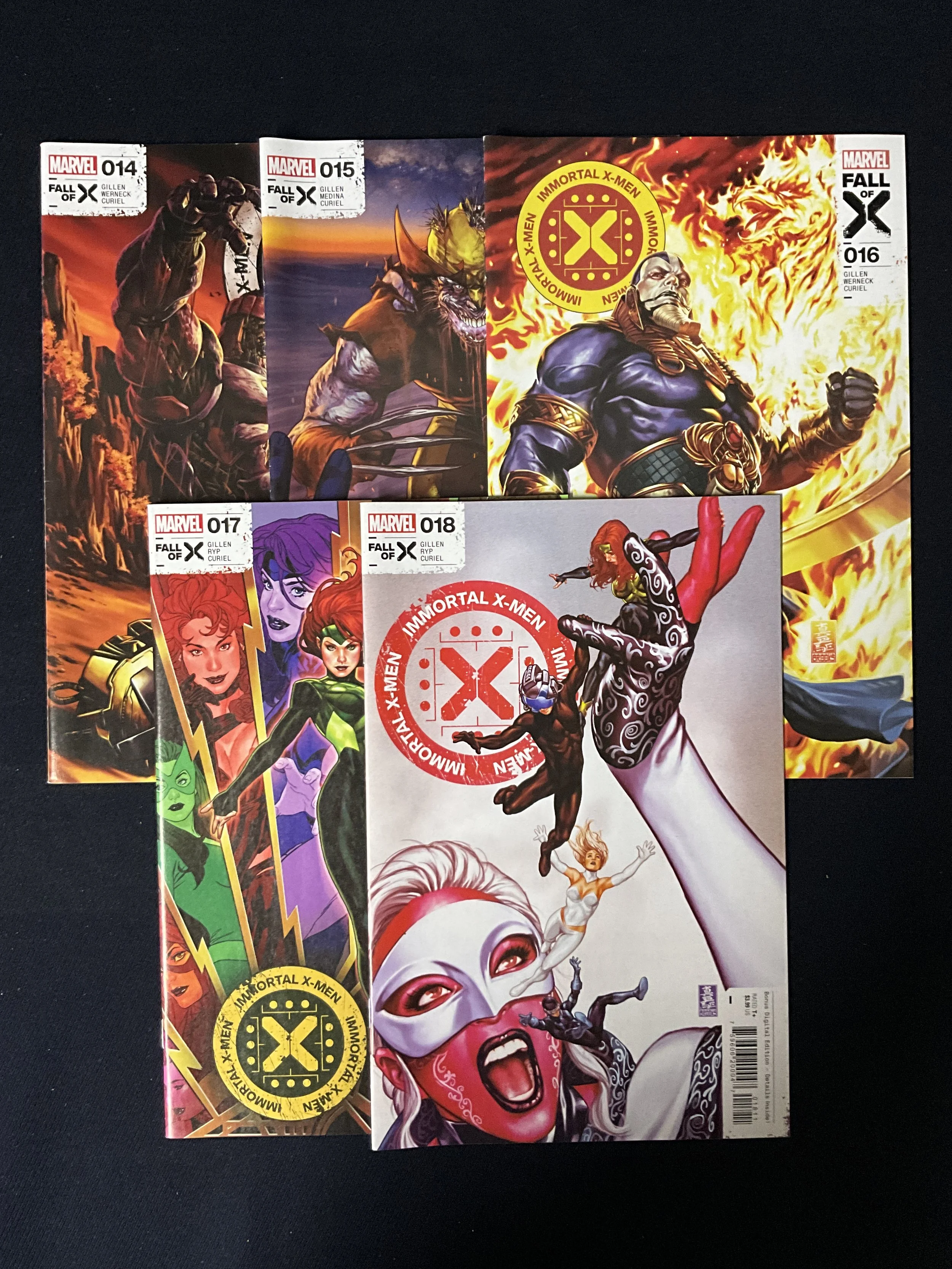Immortal X-Men #14-18 Fall of X - 5-issue lot