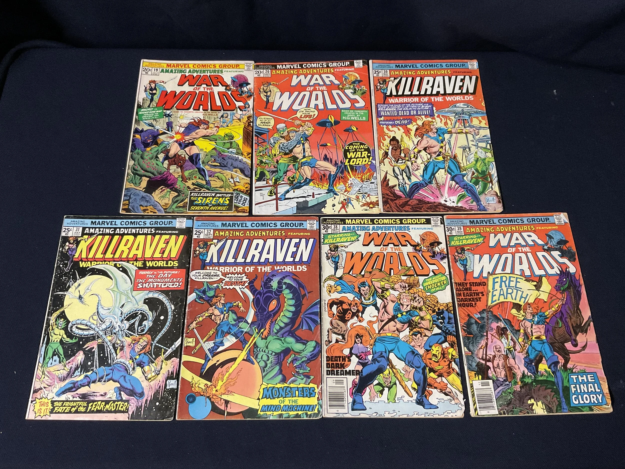 Killraven - War of the Worlds - Amazing Adventures 7-issue lot