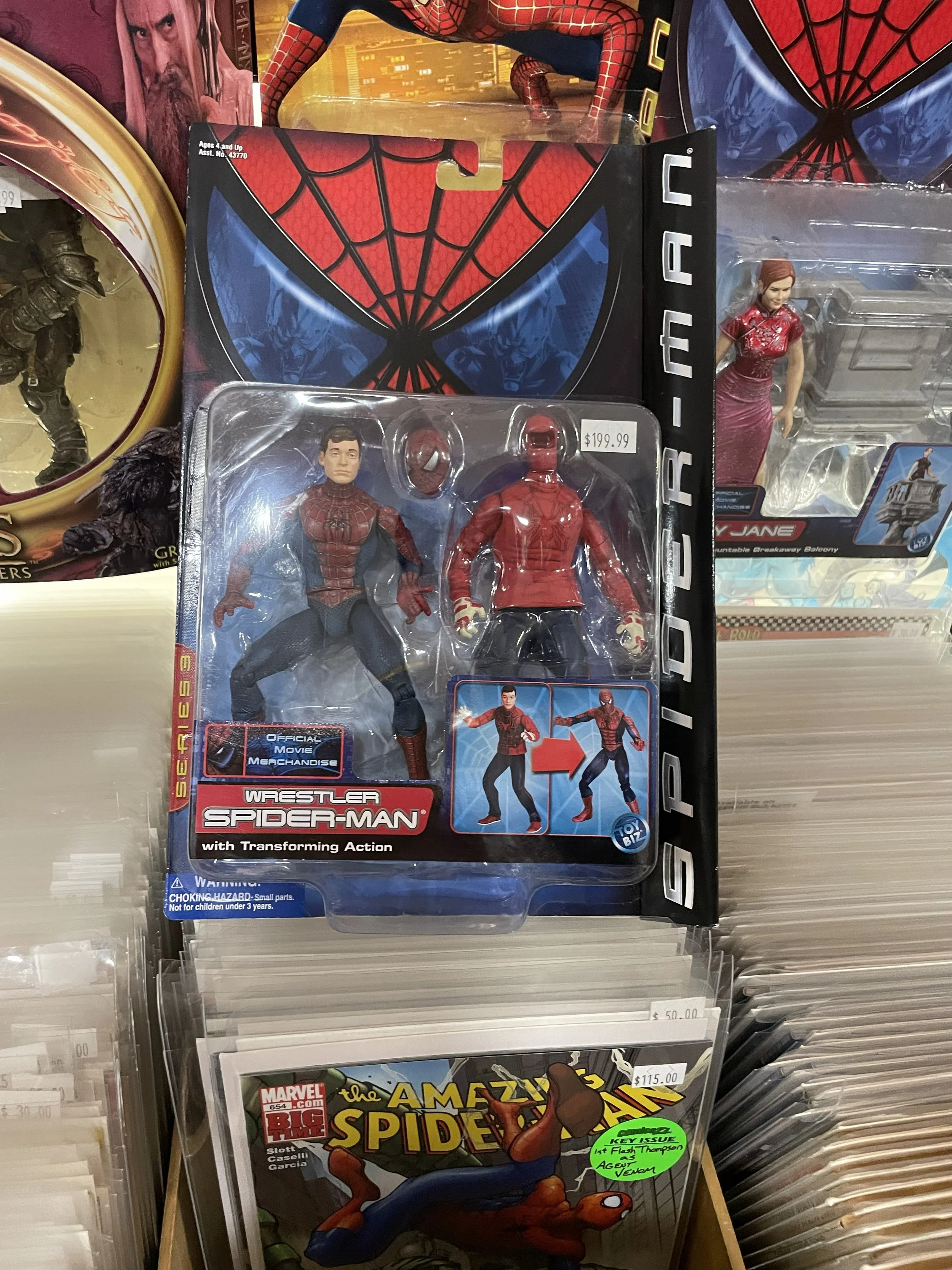 Marvel Spider-Man Wrestler 6" ToyBiz Movie Action Figure