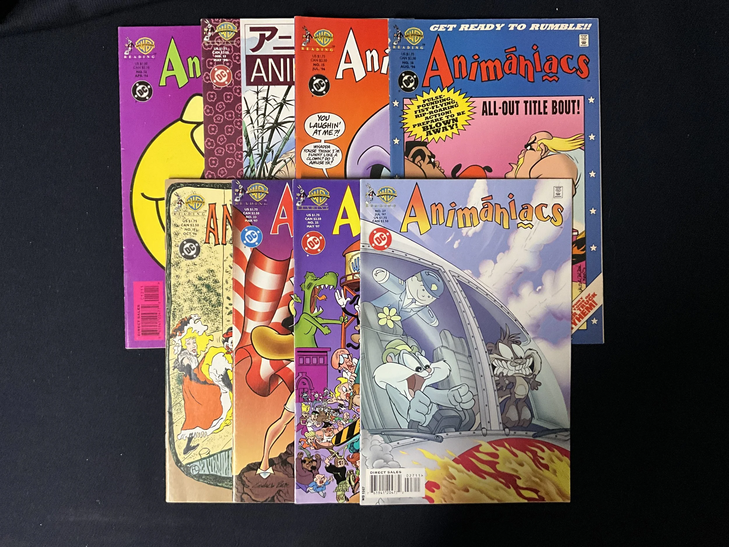 Animaniacs #12, 13, 15, 16, 18, 23, 25, 27 (Lot #1)