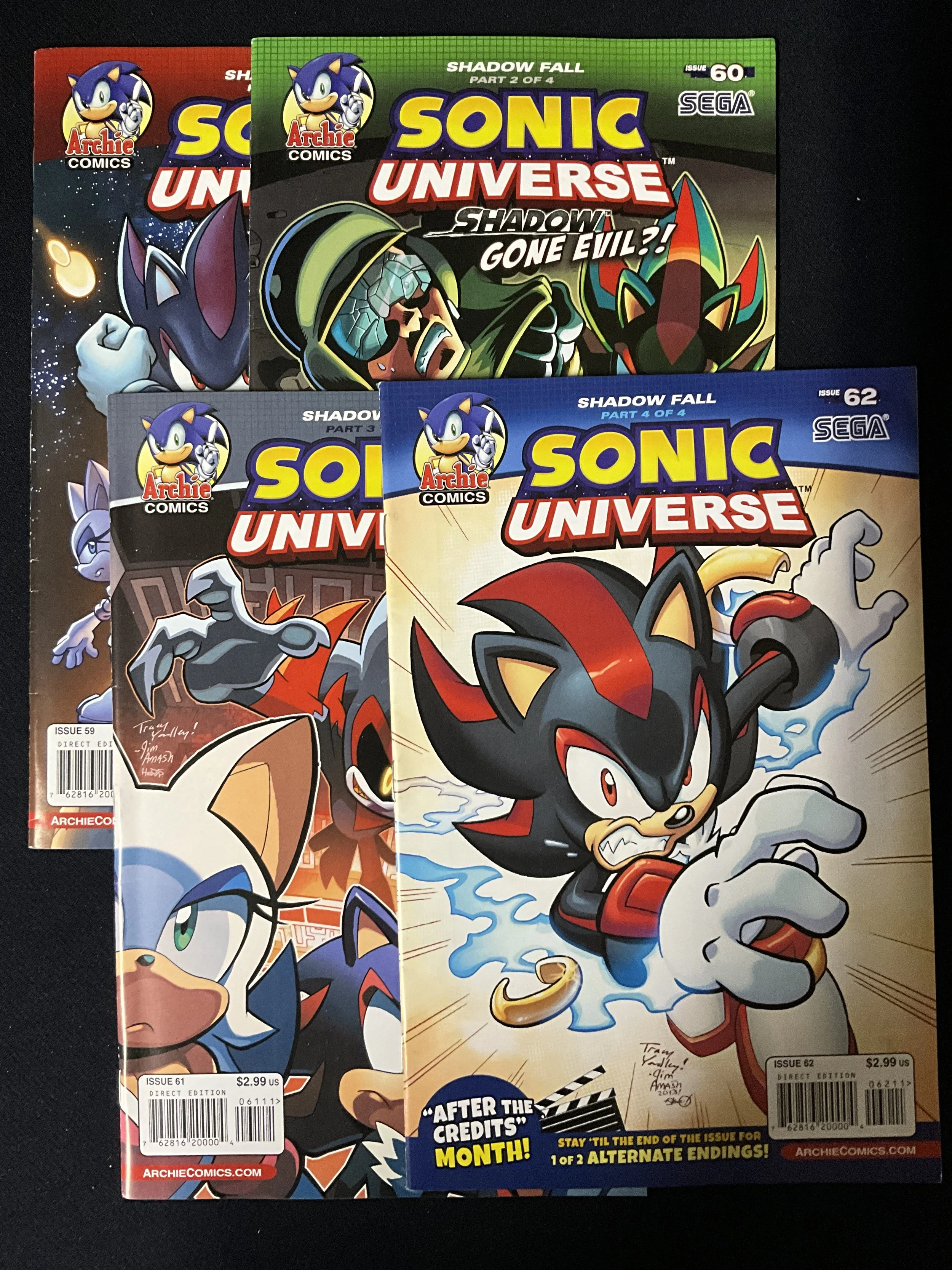 Sonic Universe #59-62 Lot 6 - Shadow Fall 1st app. Eclipse the Darkling 4-issue lot
